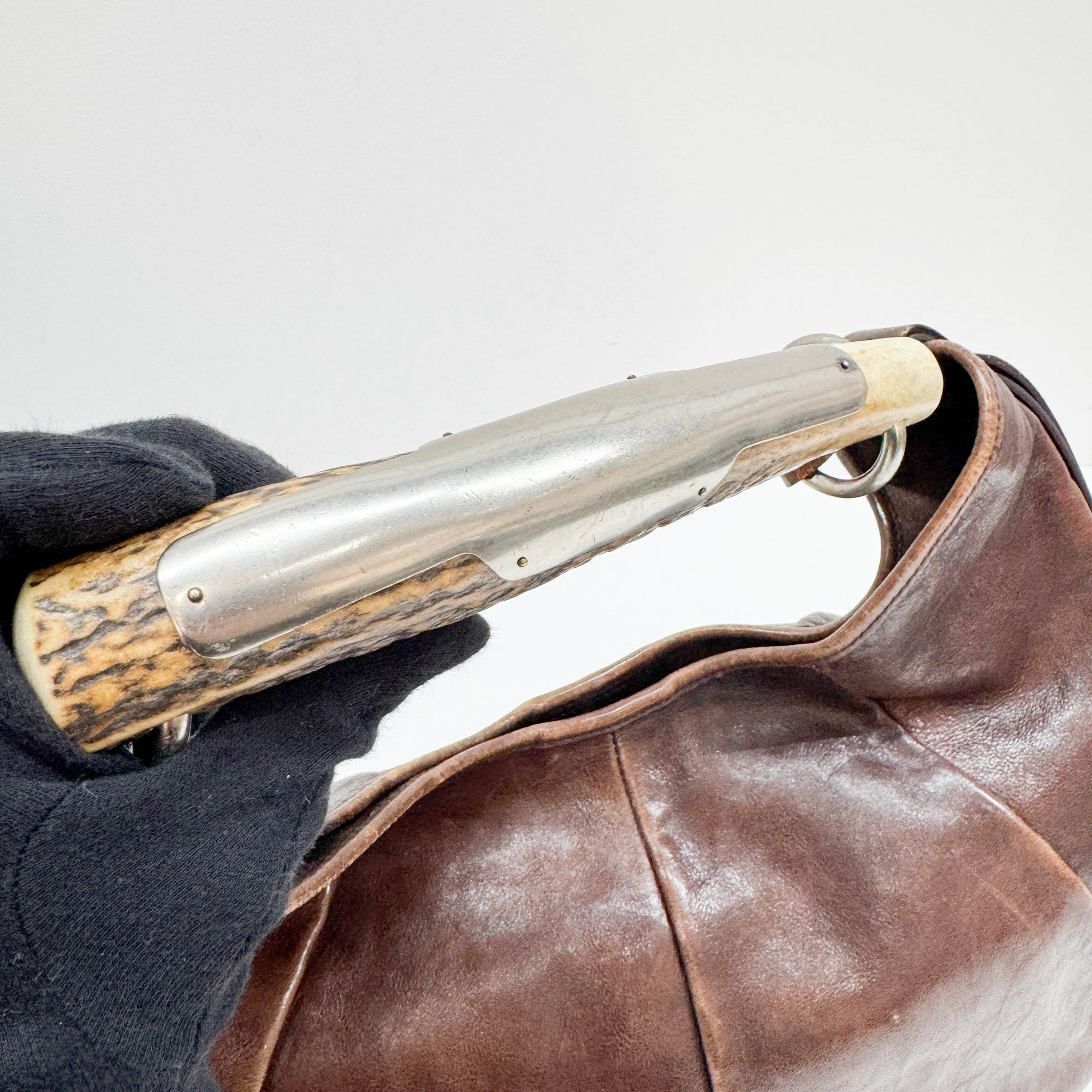 Mombasa Brown Leather Shoulder Bag