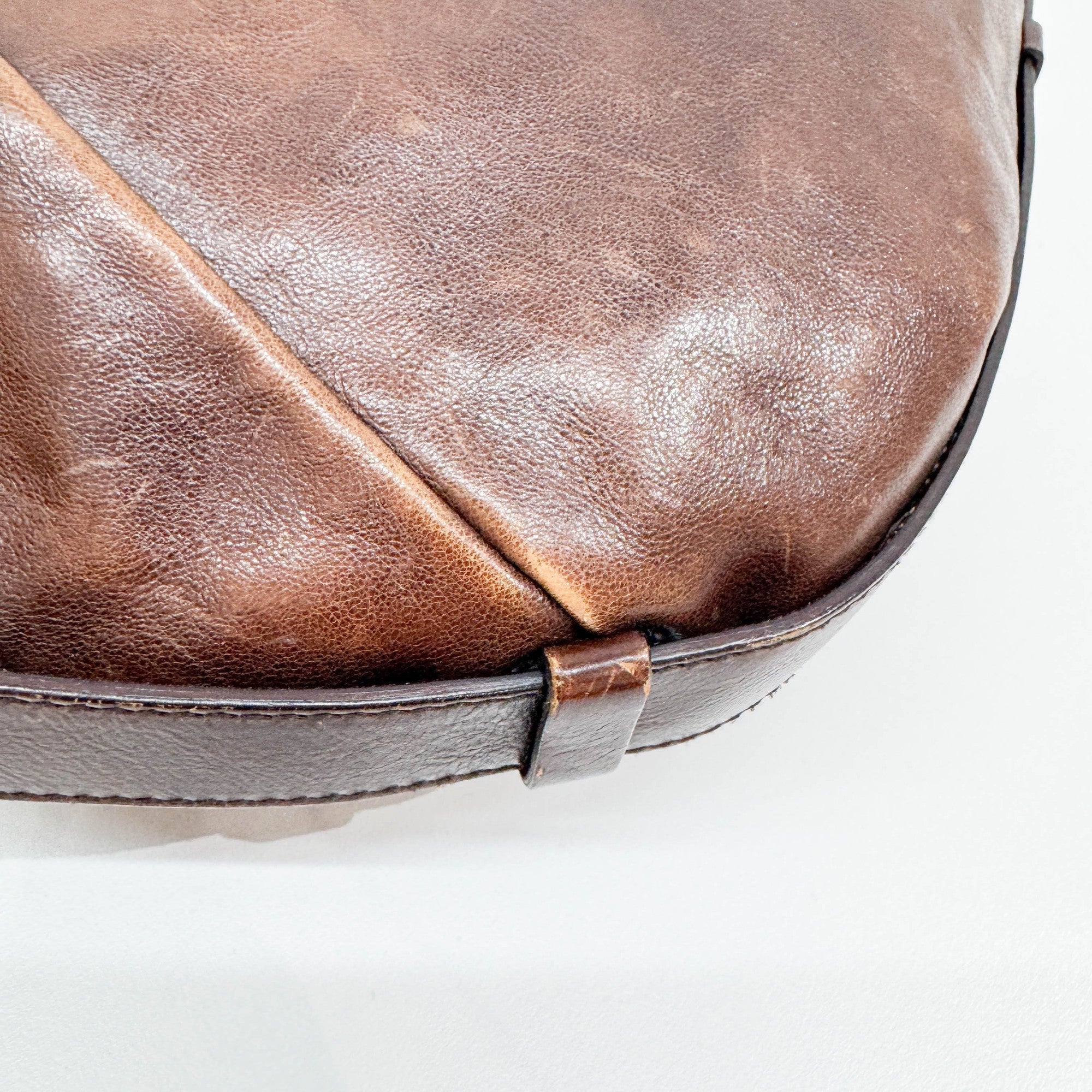 Mombasa Brown Leather Shoulder Bag