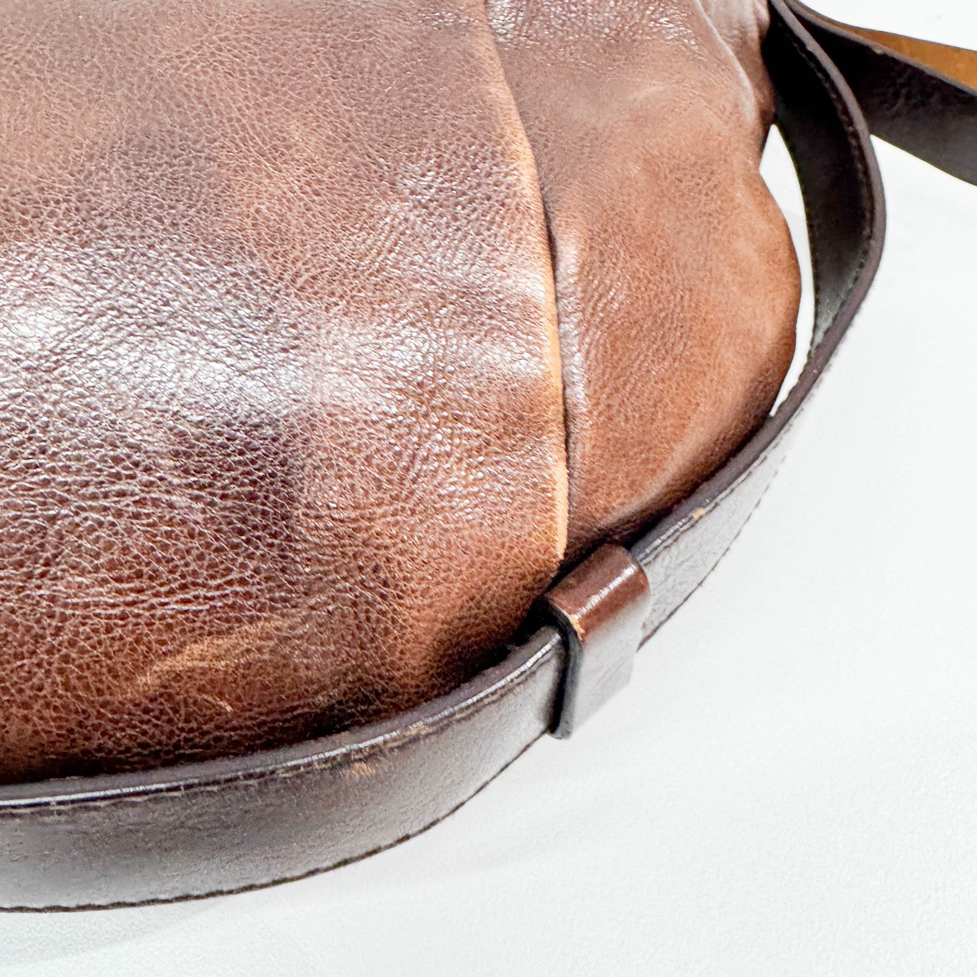 Mombasa Brown Leather Shoulder Bag
