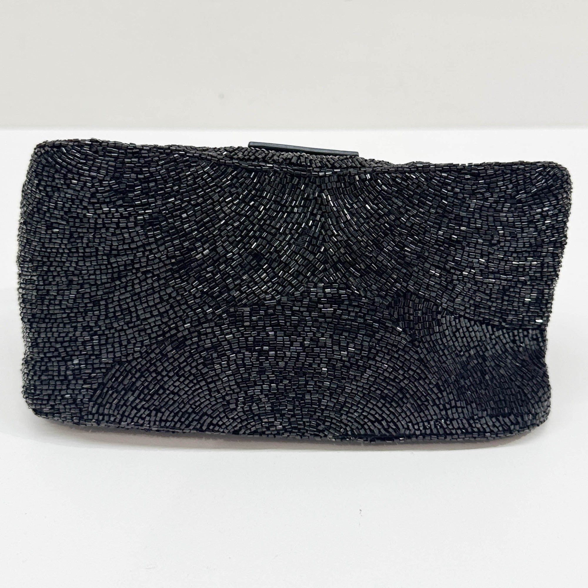 Mini Mamma Baguette Black Beads Shoulder Bag