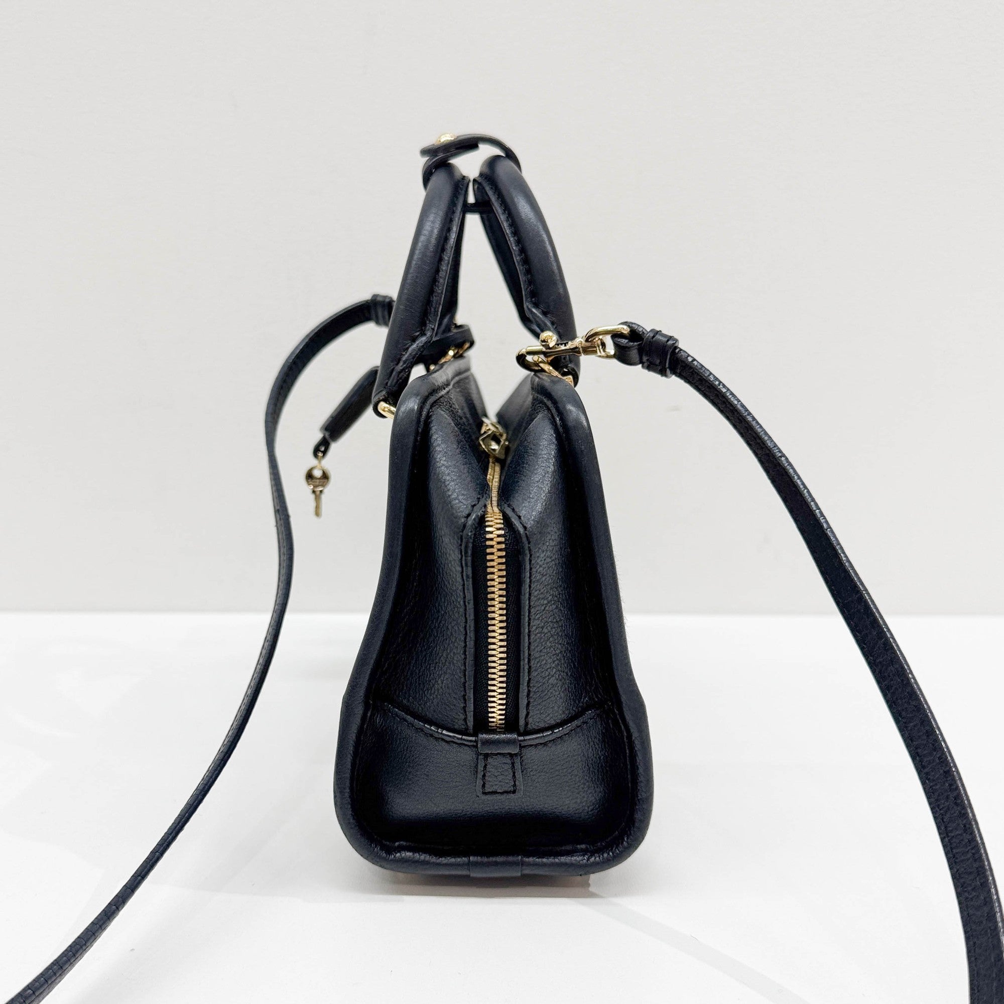 Mini Amazona Brown Leopard Print Pony Hair Two Way Bag