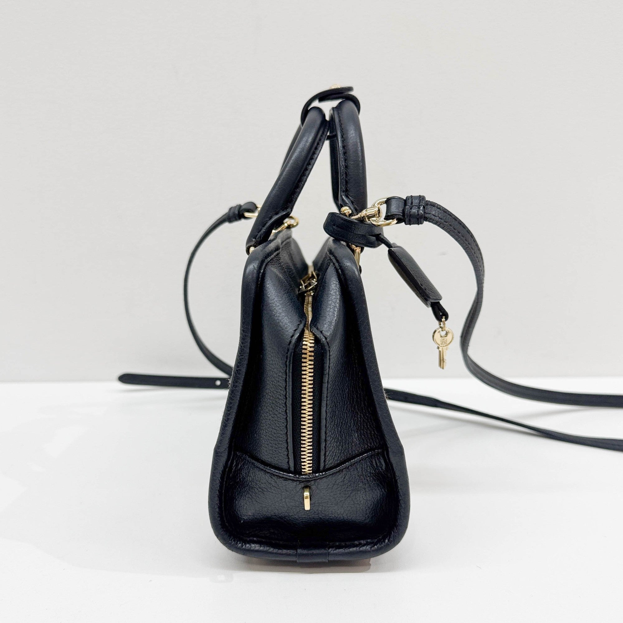 Mini Amazona Brown Leopard Print Pony Hair Two Way Bag