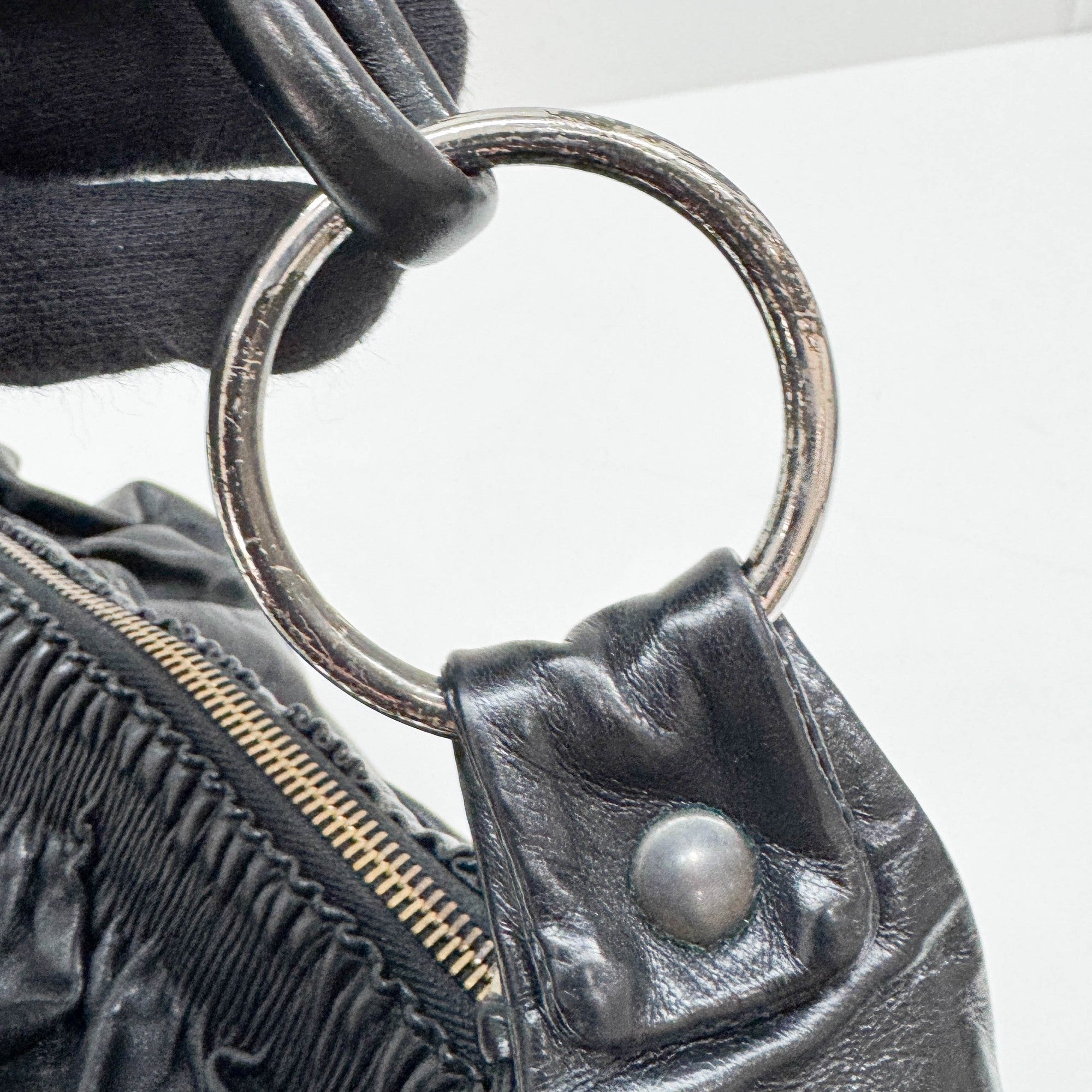 Black Leather Shoulder Bag