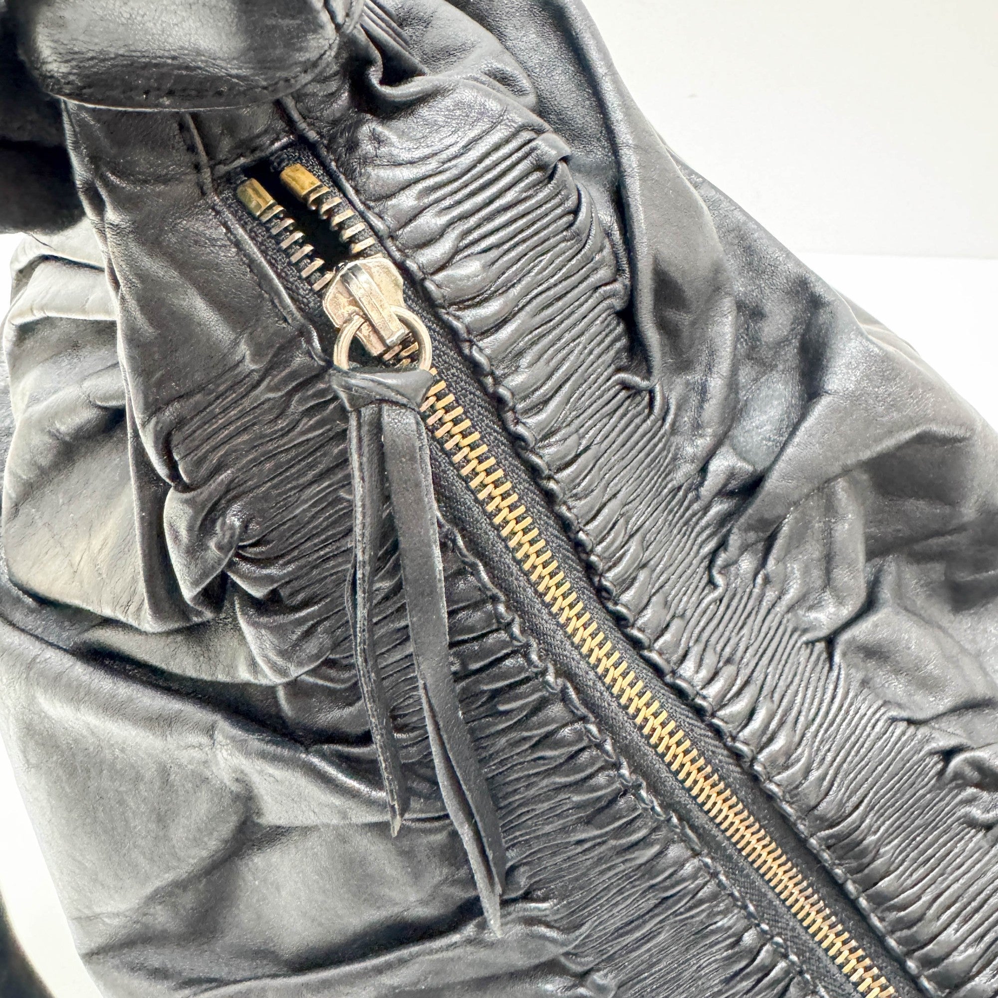 Black Leather Shoulder Bag