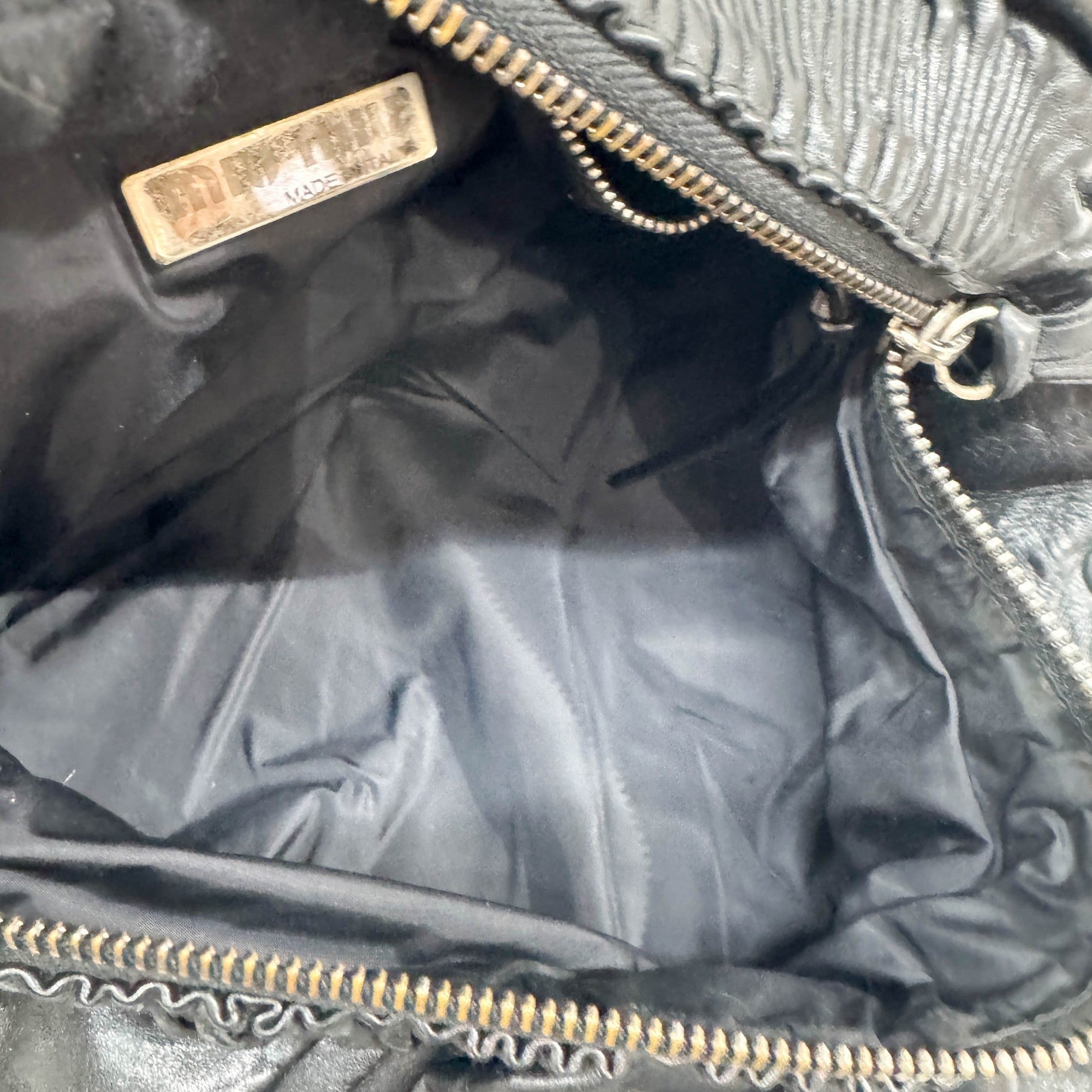 Black Leather Shoulder Bag