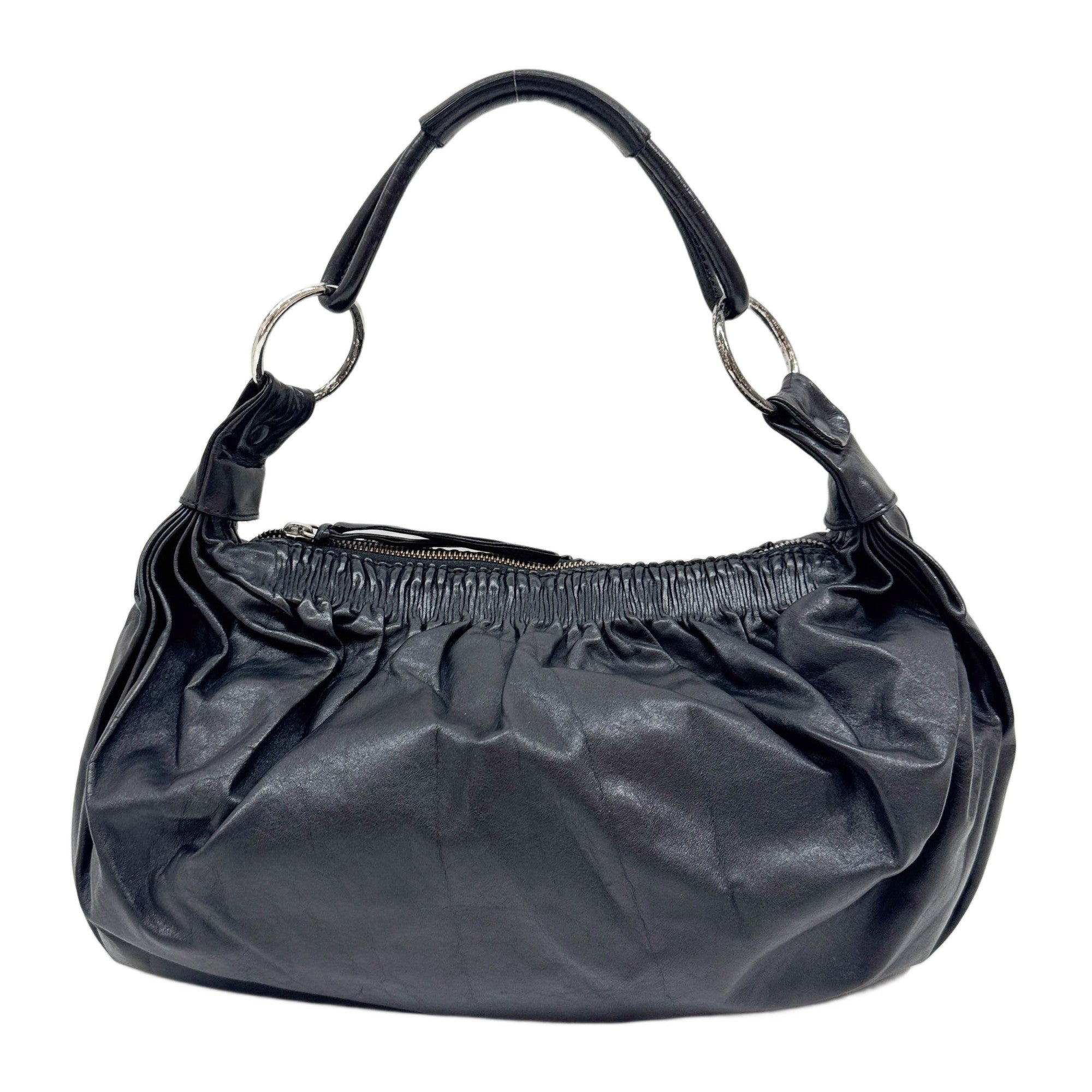 Black Leather Shoulder Bag