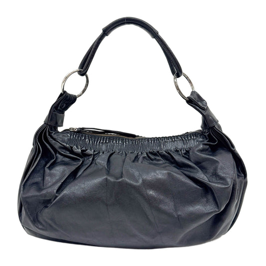 Black Leather Shoulder Bag