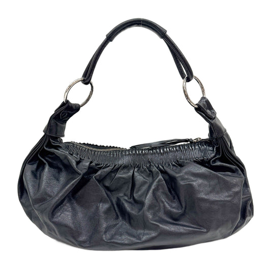 Black Leather Shoulder Bag