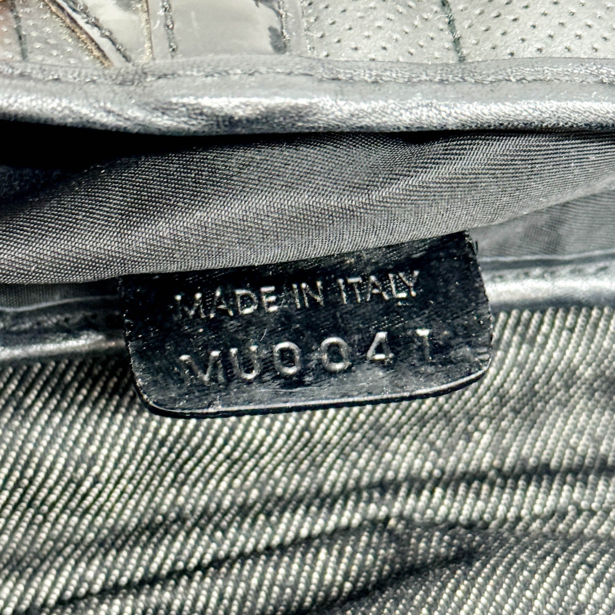 Saddle Cadillac Black Cotton & Leather Shoulder Bag