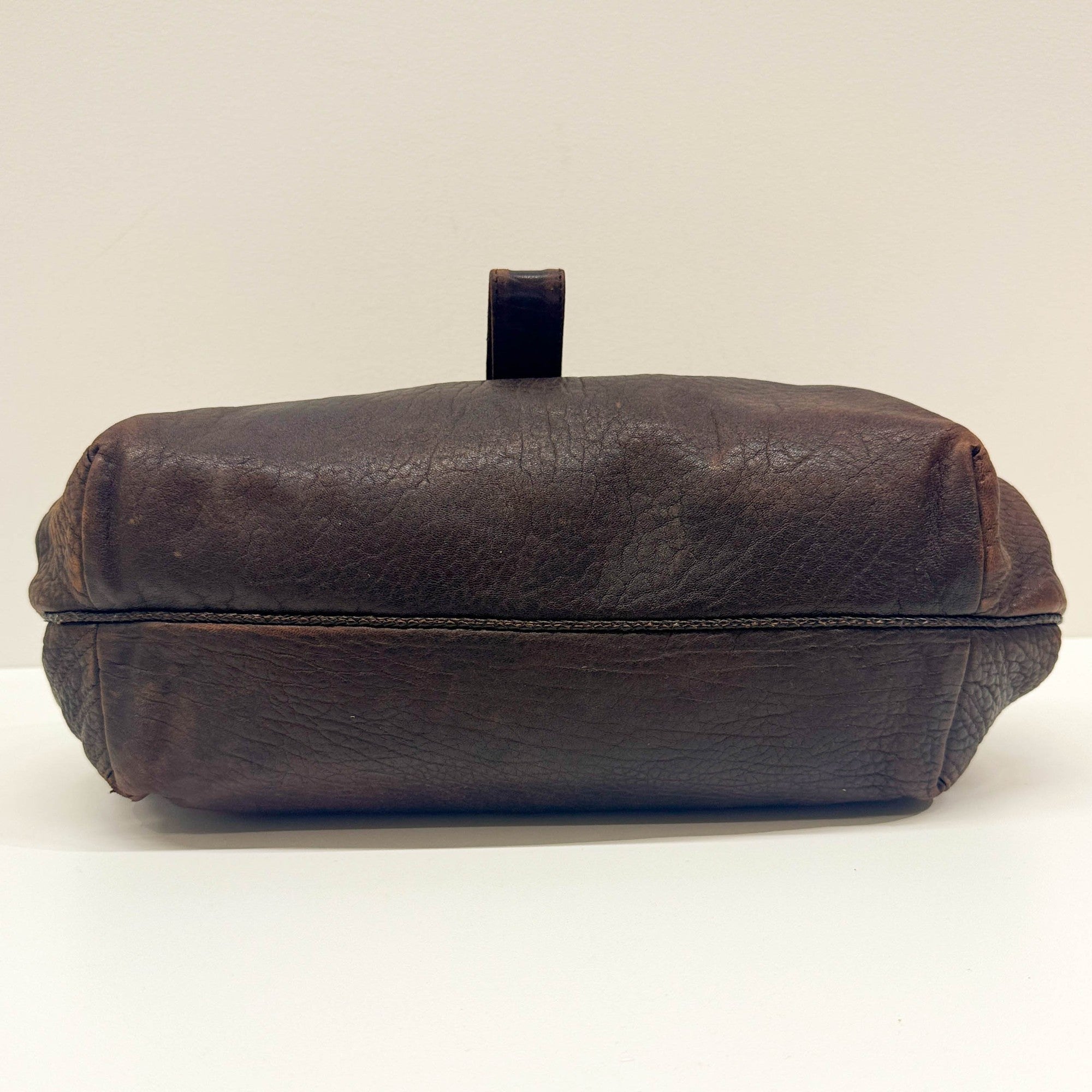 Spy Brown Leather Shoulder Bag