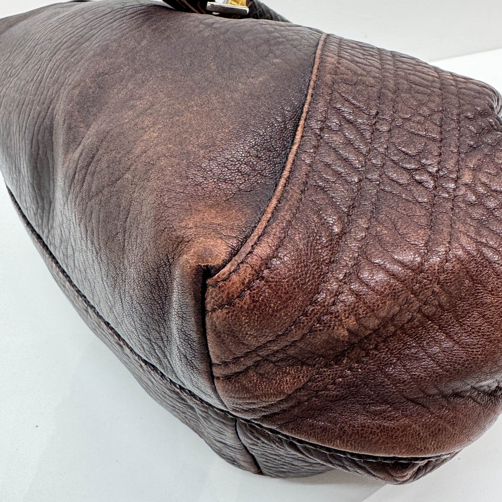 Spy Brown Leather Shoulder Bag
