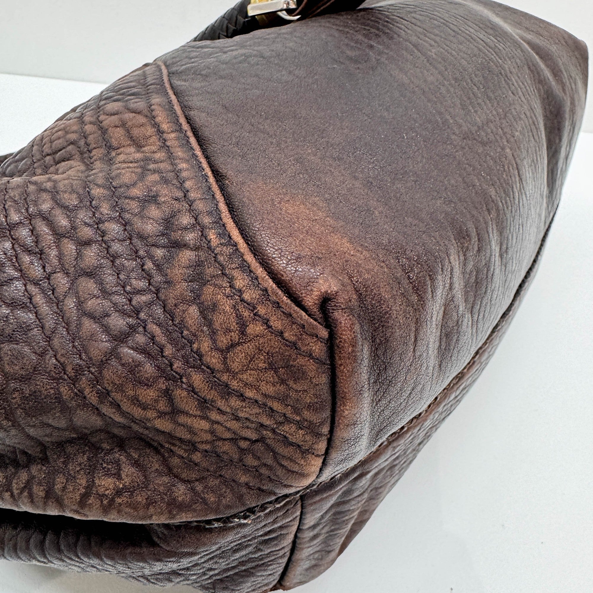Spy Brown Leather Shoulder Bag