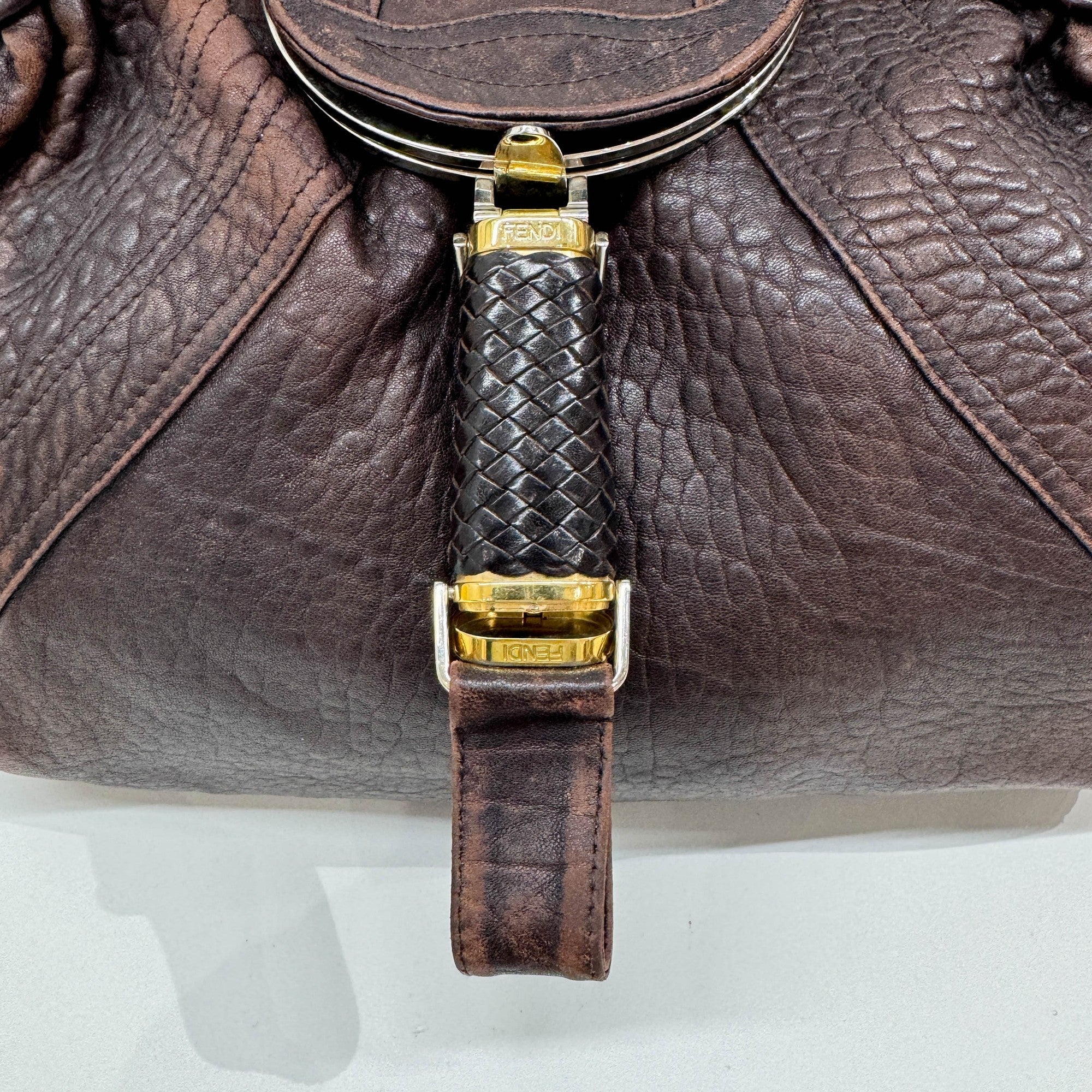 Spy Brown Leather Shoulder Bag