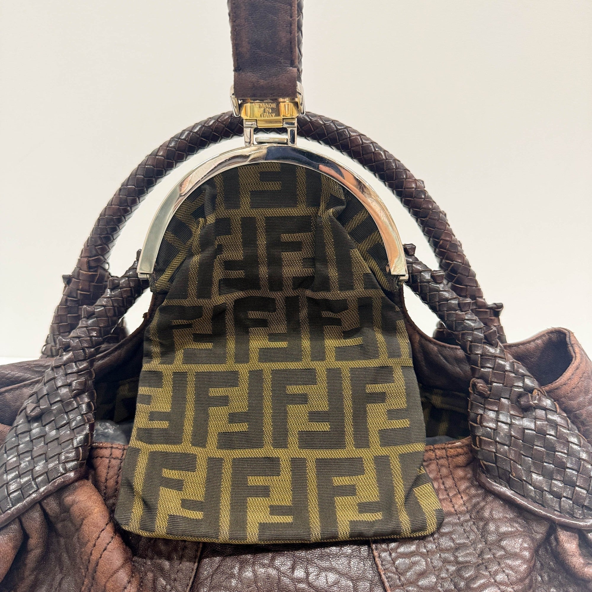 Spy Brown Leather Shoulder Bag