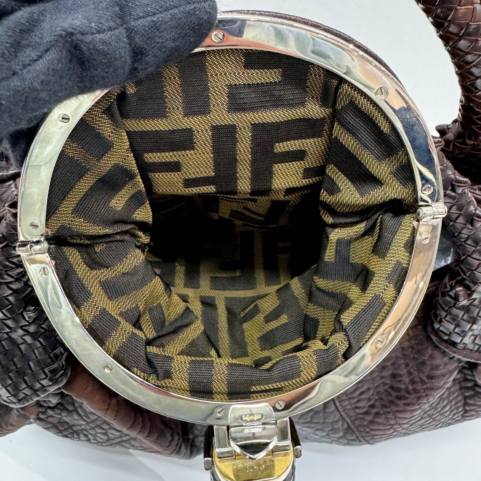 Spy Brown Leather Shoulder Bag