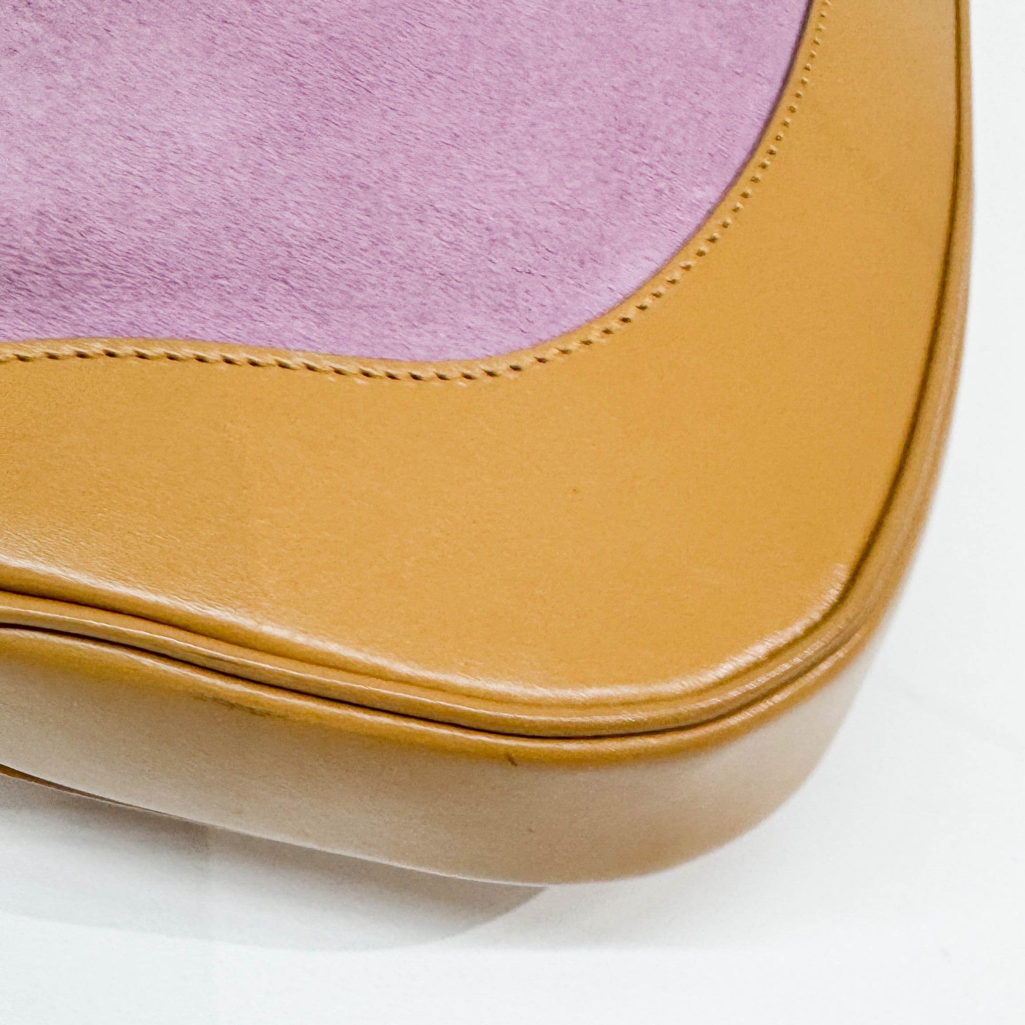 Jackie Lilac Suede Shoulder Bag