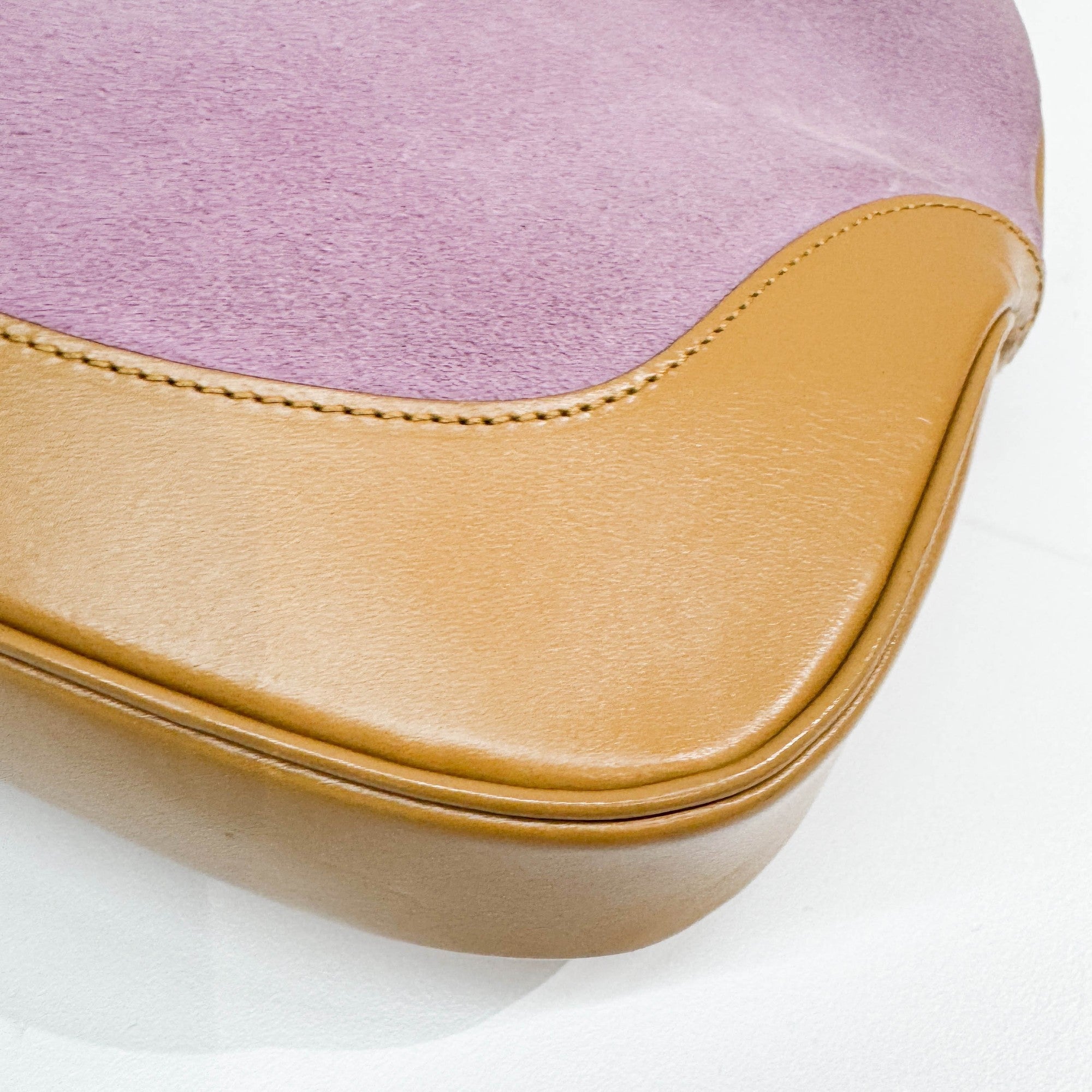 Jackie Lilac Suede Shoulder Bag