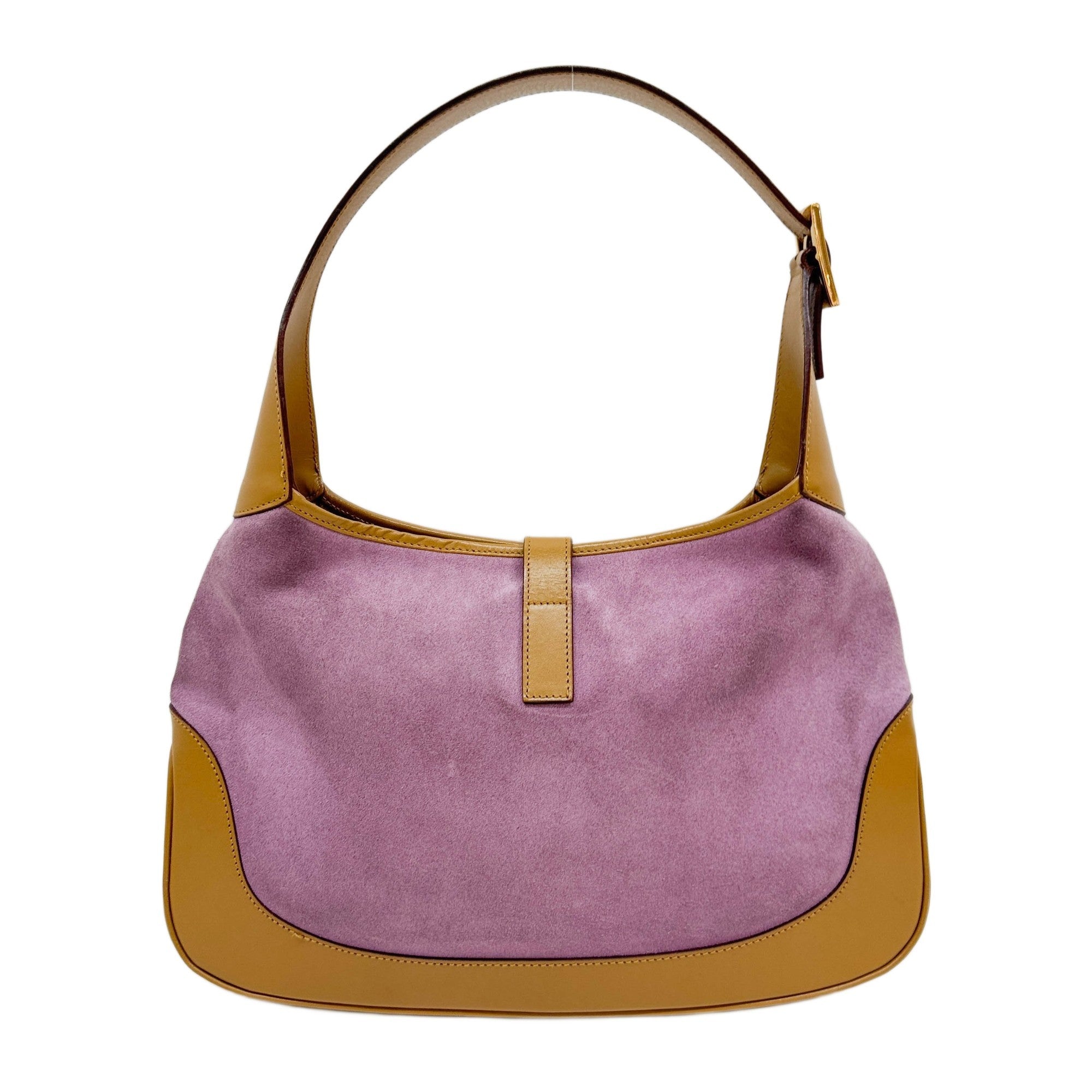 Jackie Lilac Suede Shoulder Bag