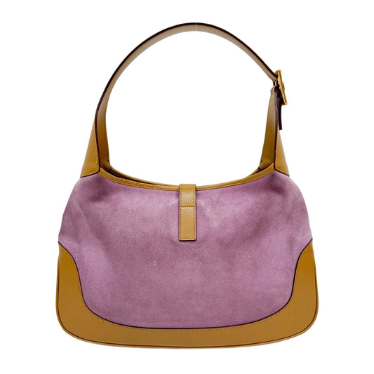 Jackie Lilac Suede Shoulder Bag