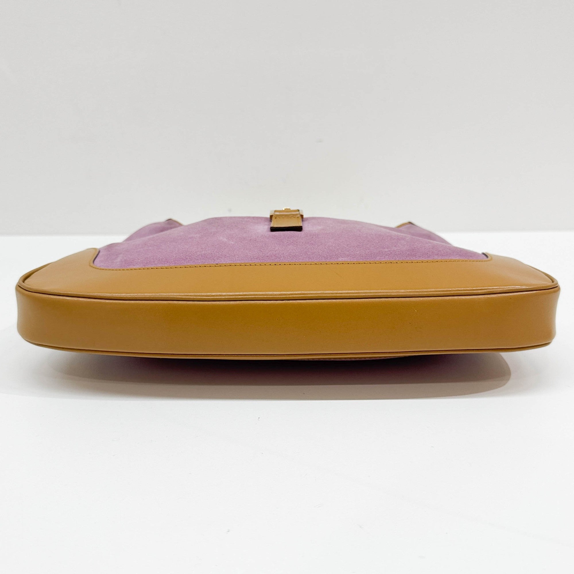 Jackie Lilac Suede Shoulder Bag