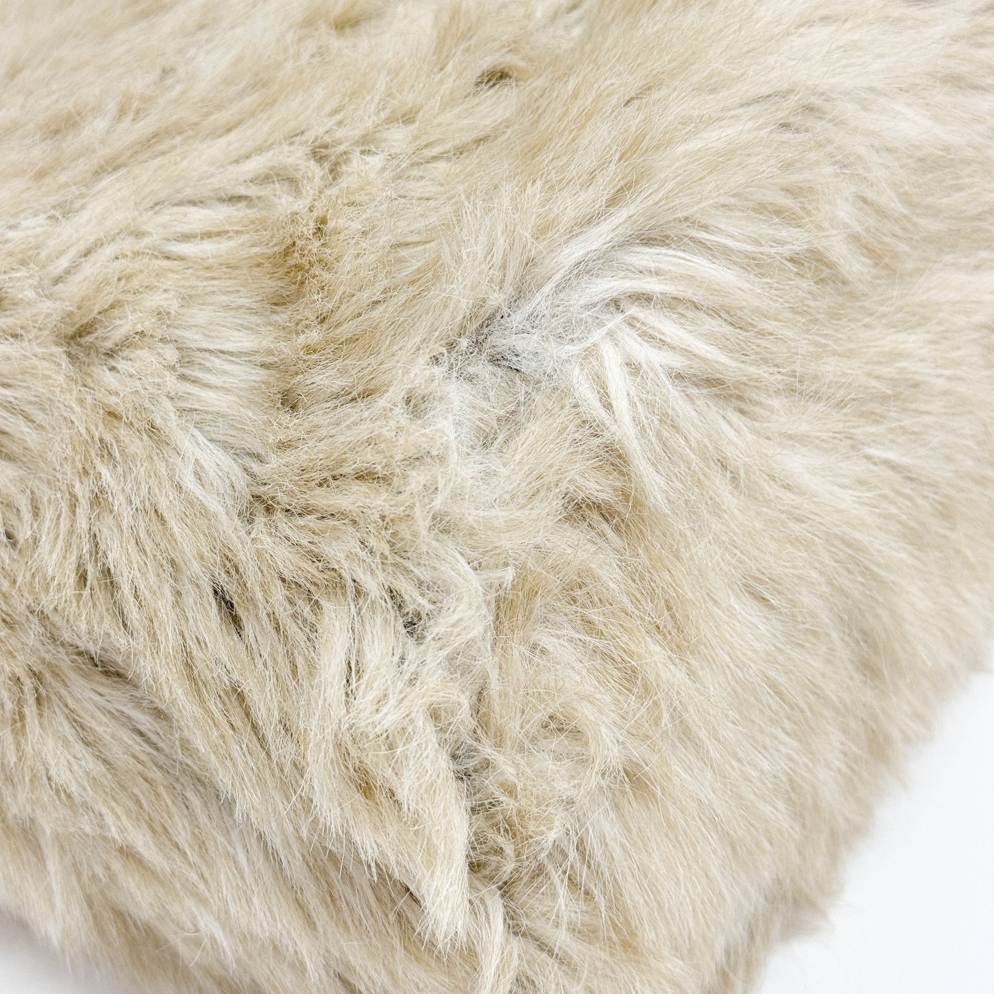 Beige Fur Tote Bag