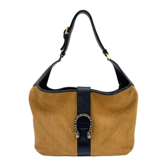 Dionysus Camel Suede Shoulder Bag