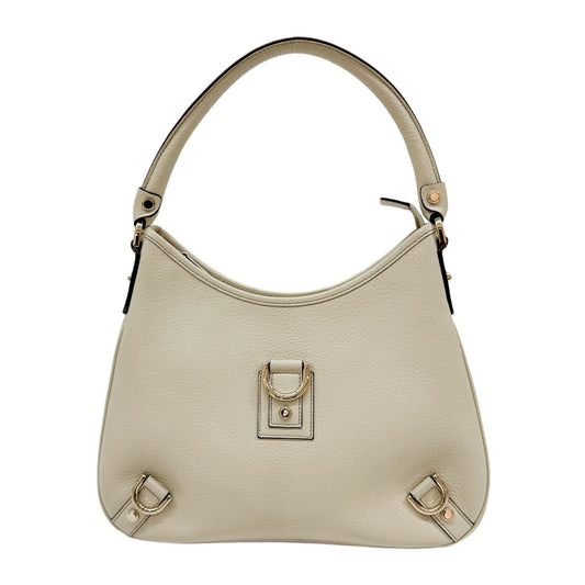 Stirrup Cream Leather Shoulder Bag