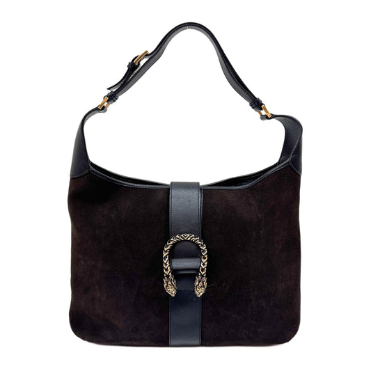 Dionysus Dark Brown Suede Shoulder Bag