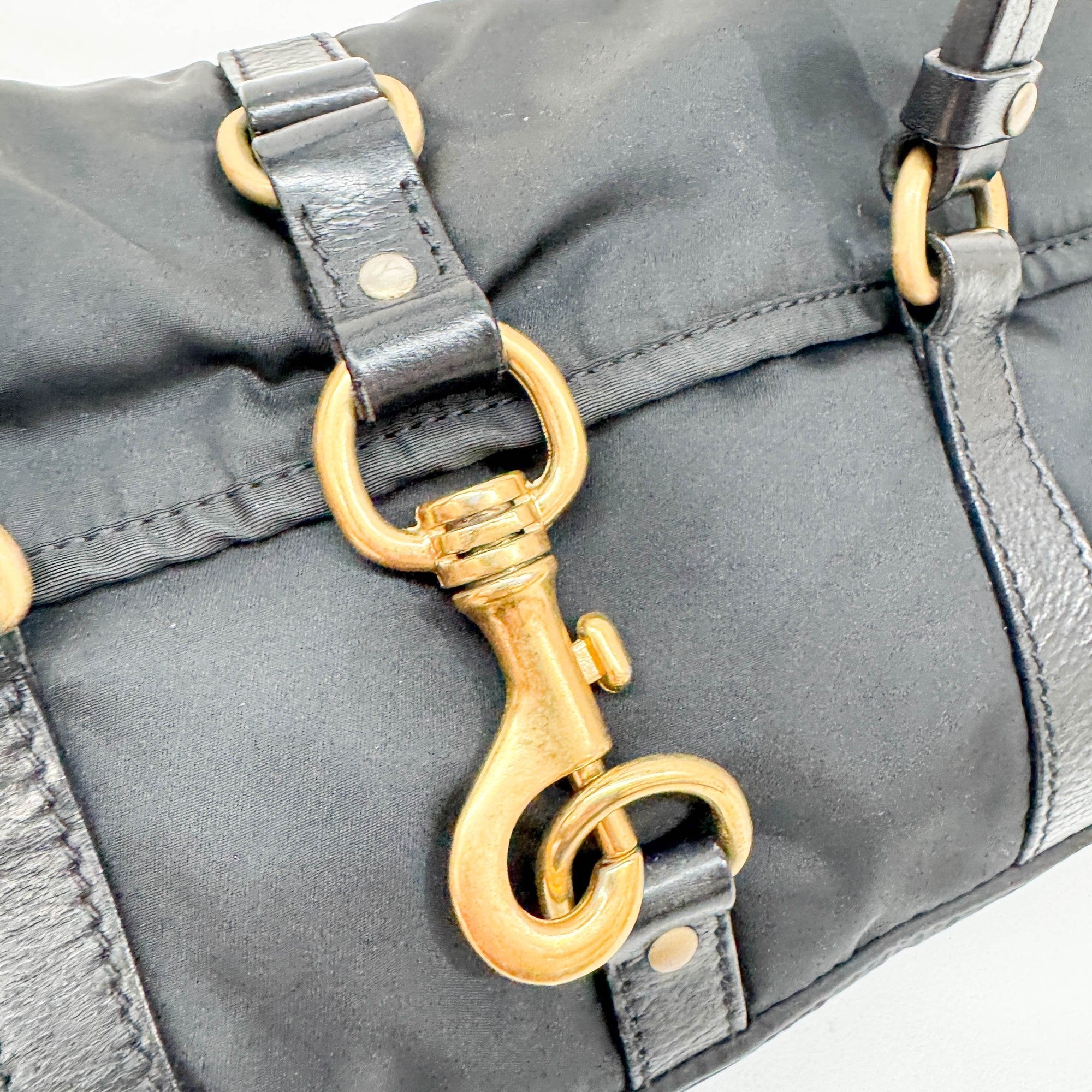 Black Nylon Shoulder Bag