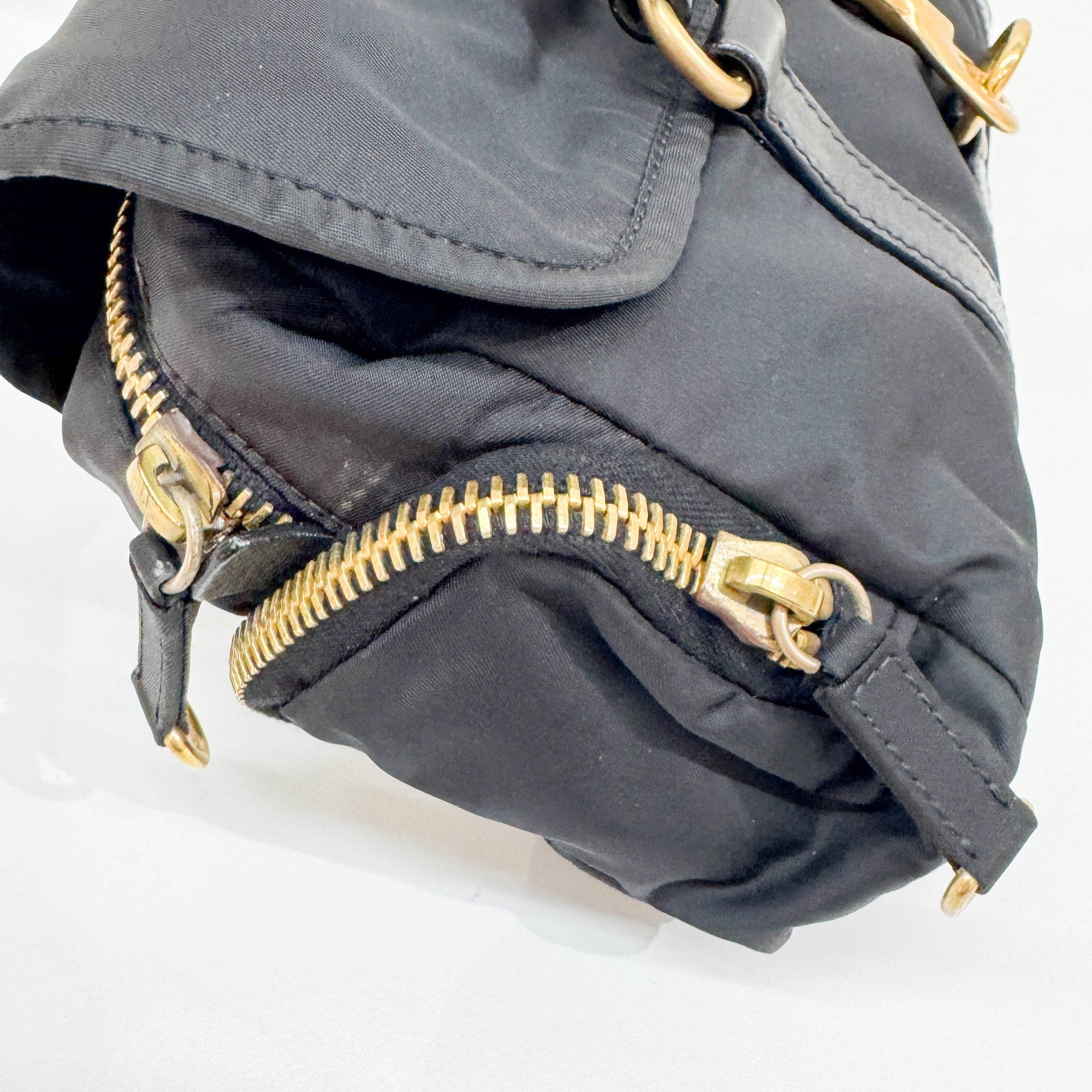 Black Nylon Shoulder Bag