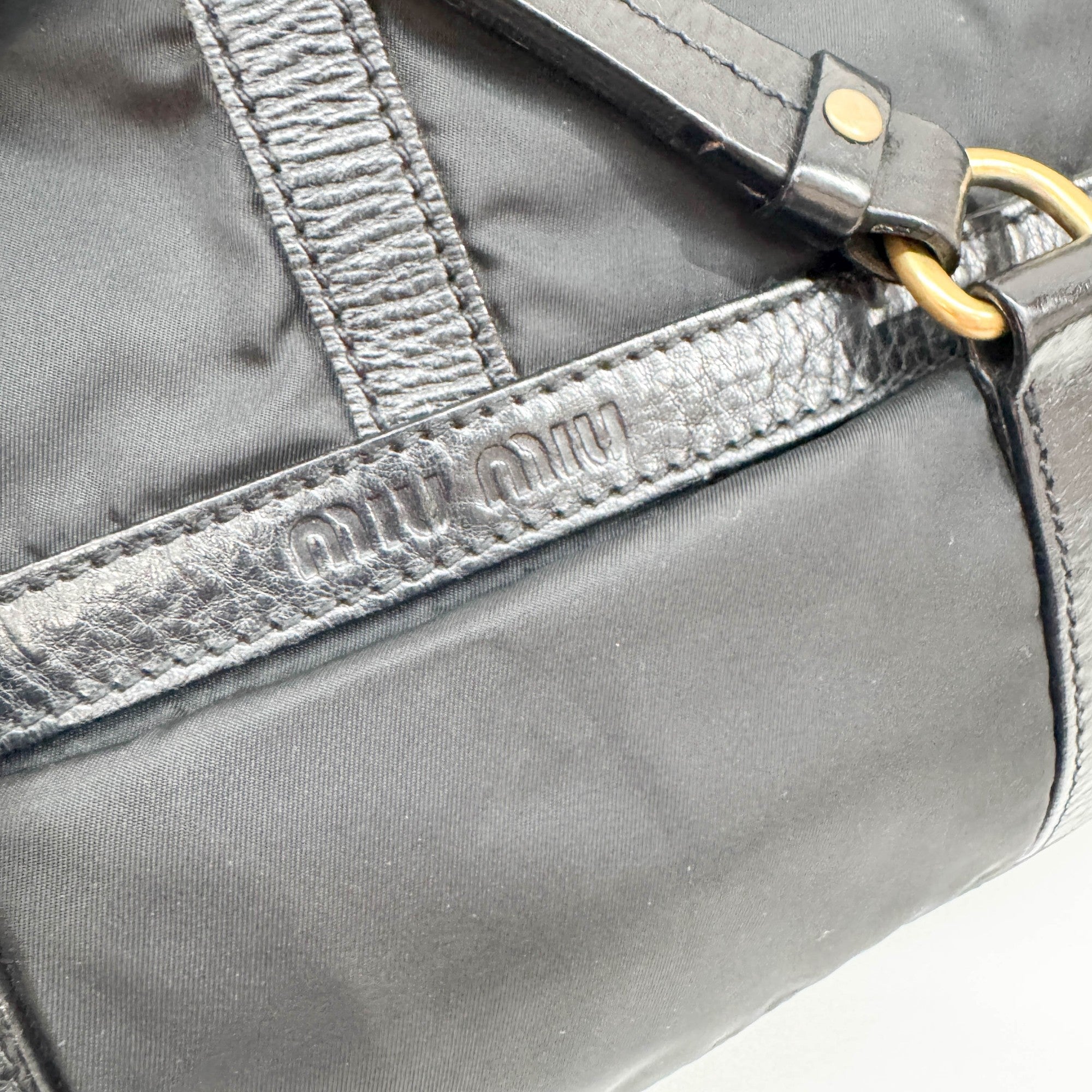 Black Nylon Shoulder Bag