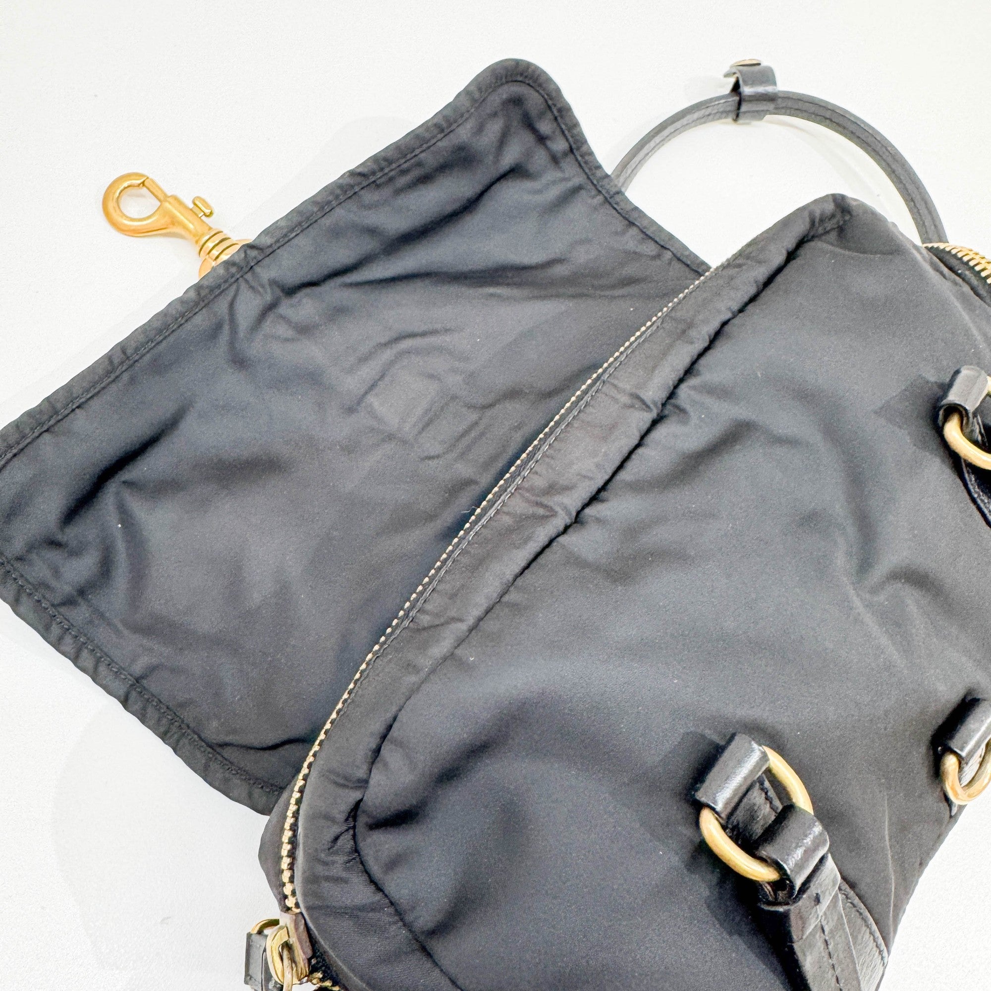 Black Nylon Shoulder Bag