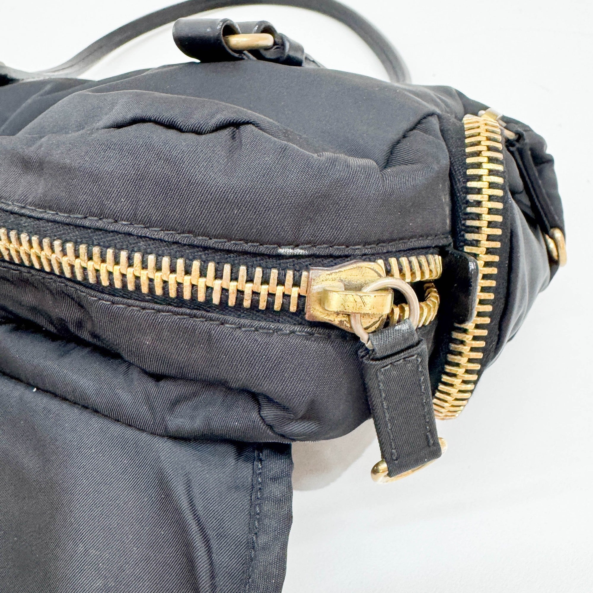 Black Nylon Shoulder Bag