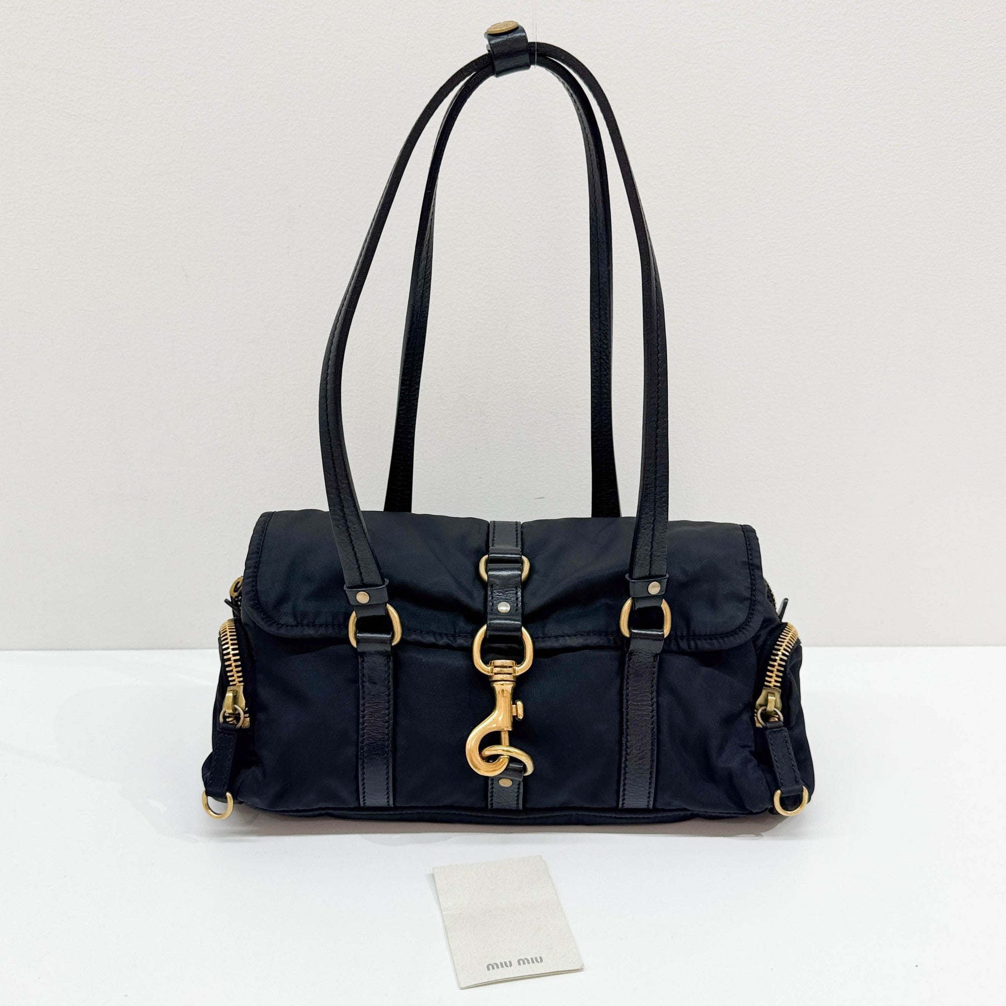 Black Nylon Shoulder Bag