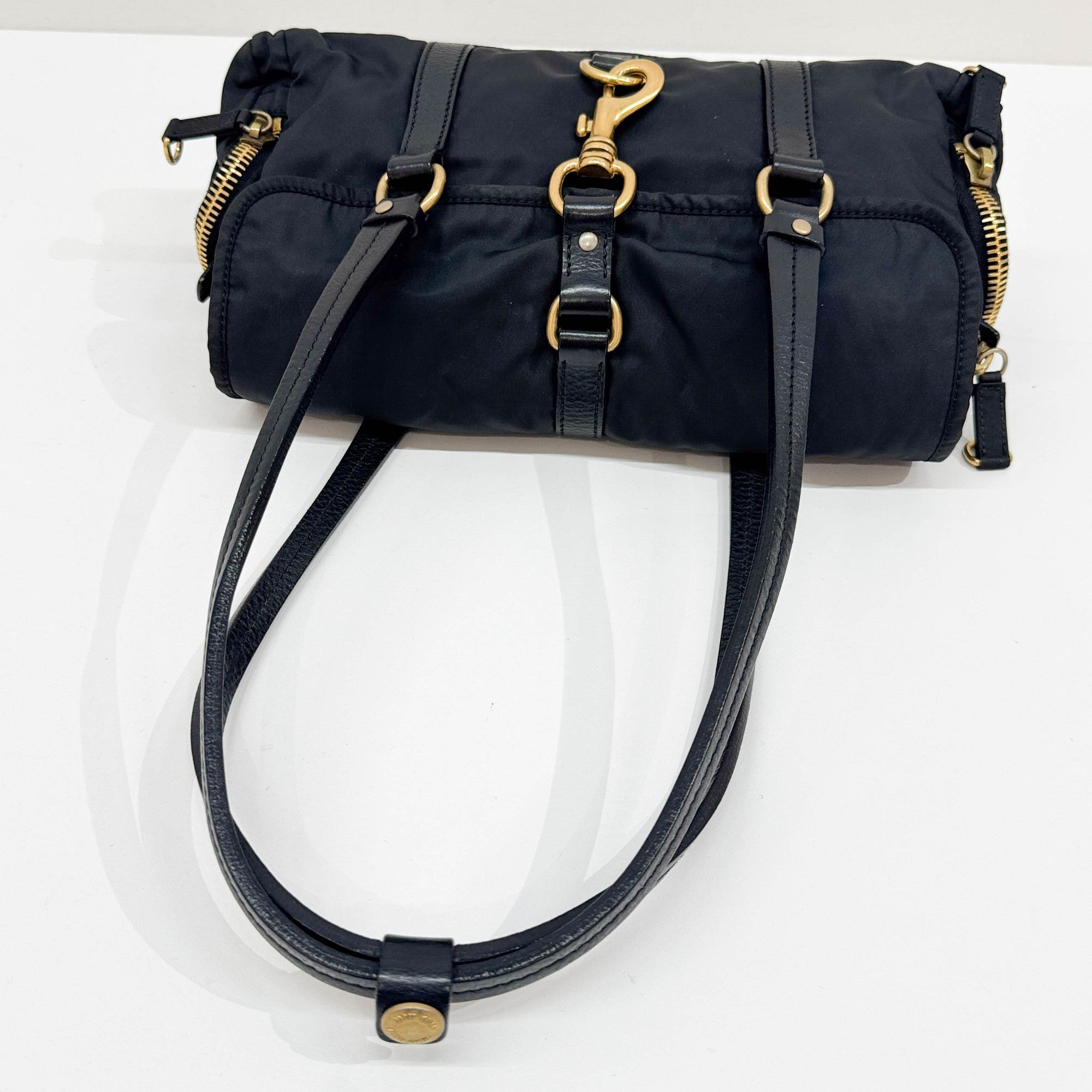 Black Nylon Shoulder Bag