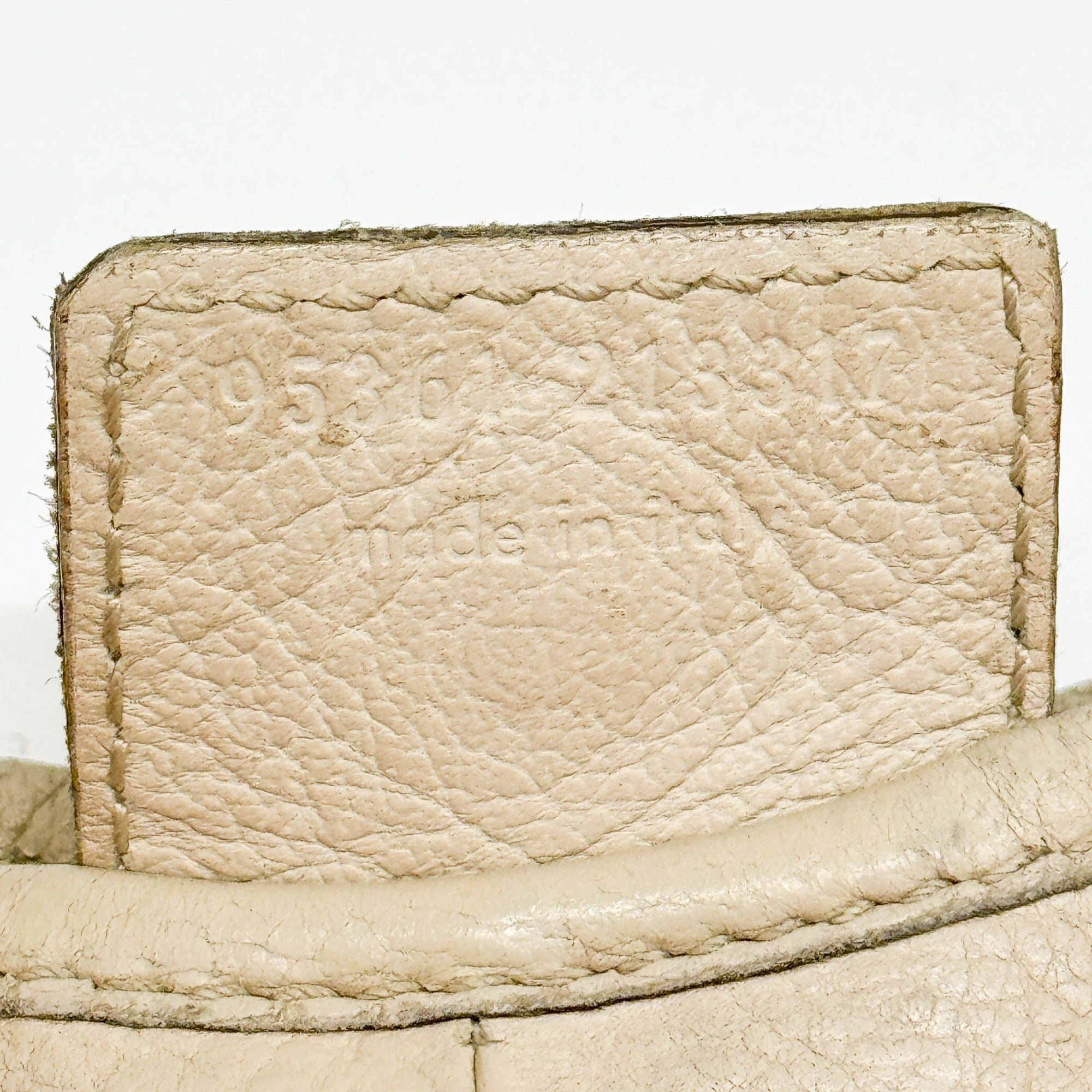 Mombasa Beige Leather Shoulder Bag