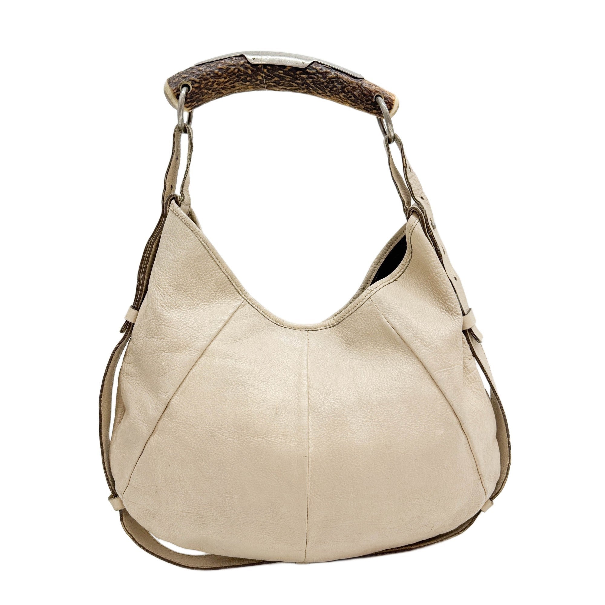 Mombasa Beige Leather Shoulder Bag