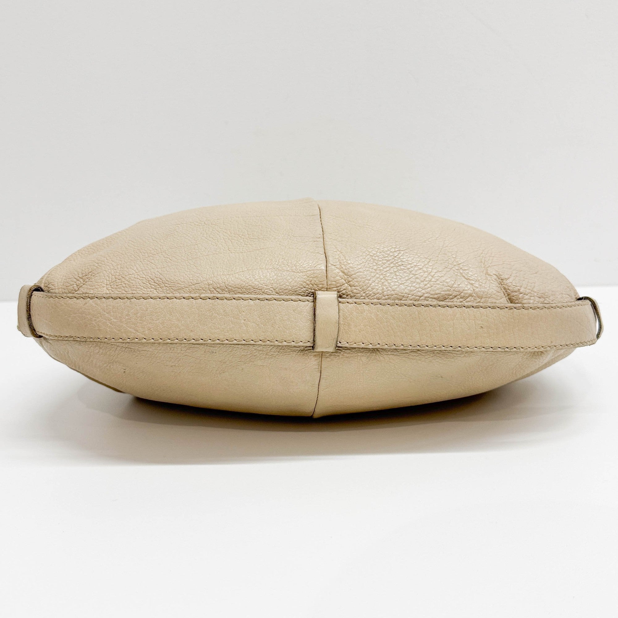 Mombasa Beige Leather Shoulder Bag