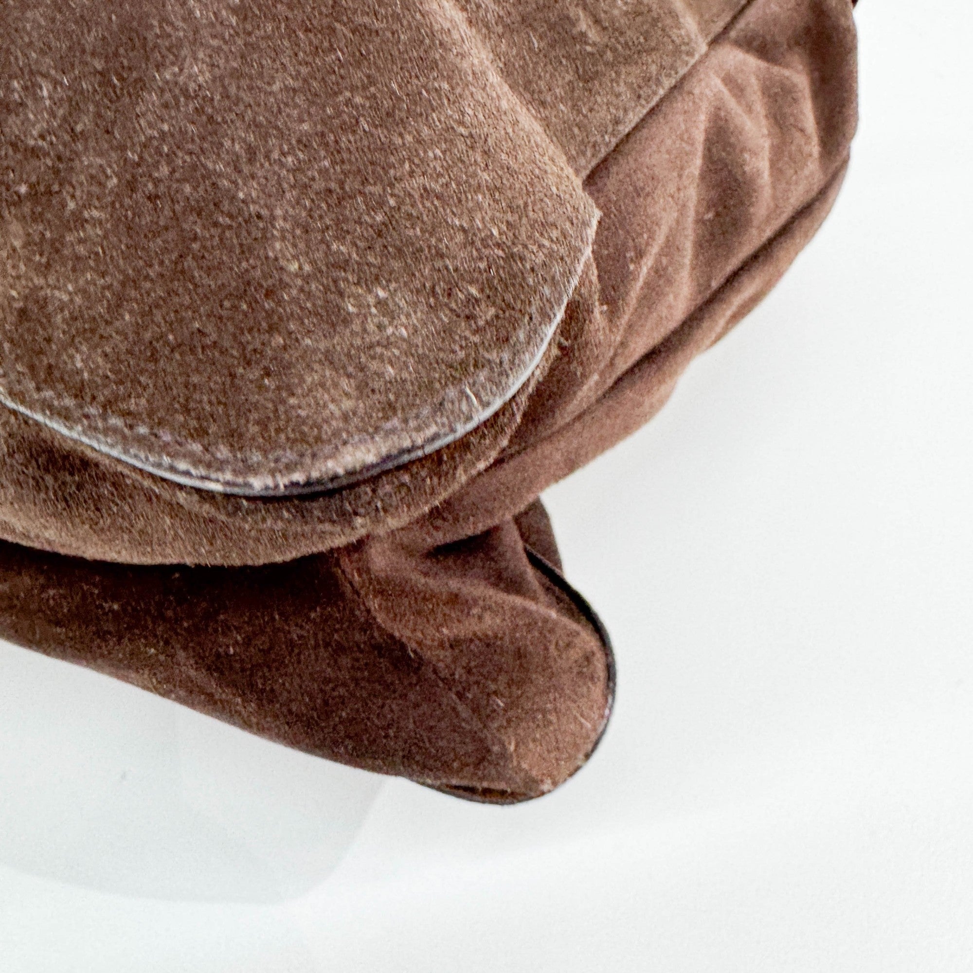 Brown Suede Tote Bag