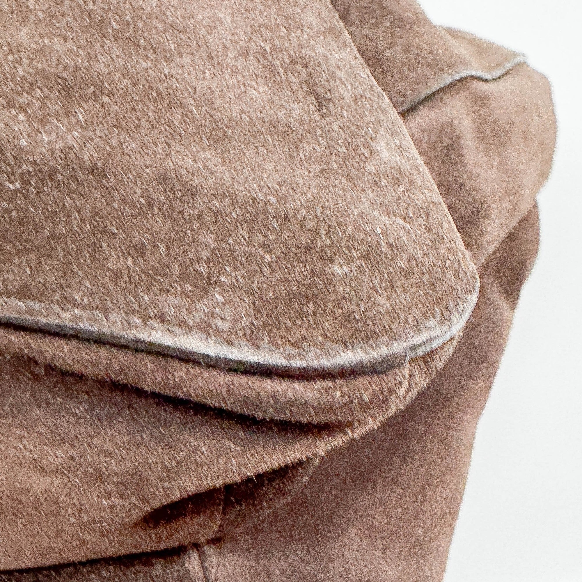 Brown Suede Tote Bag