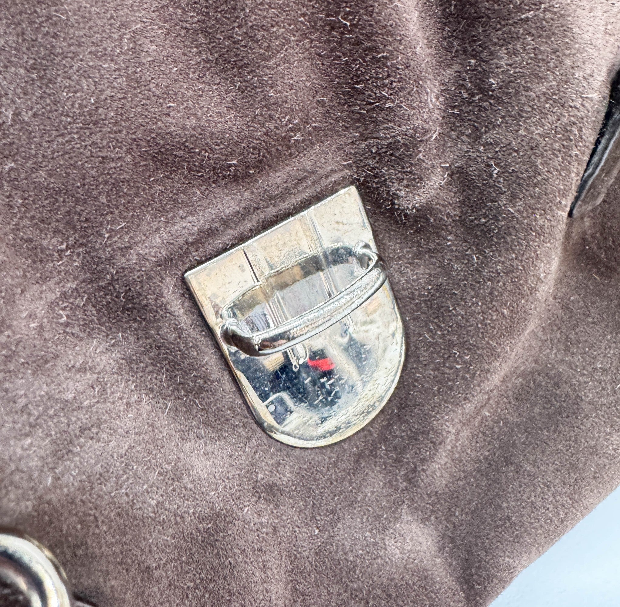 Brown Suede Tote Bag