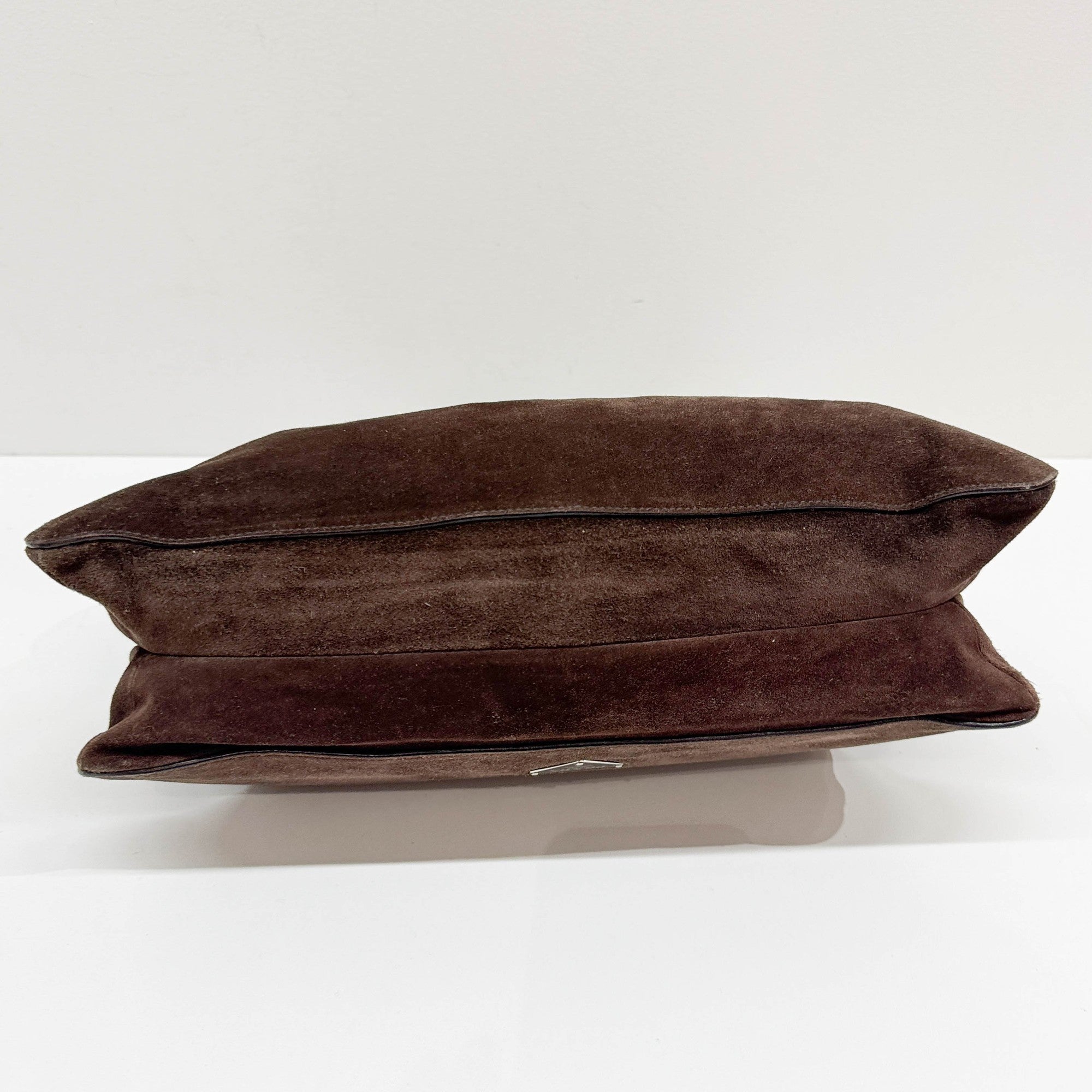 Brown Suede Tote Bag