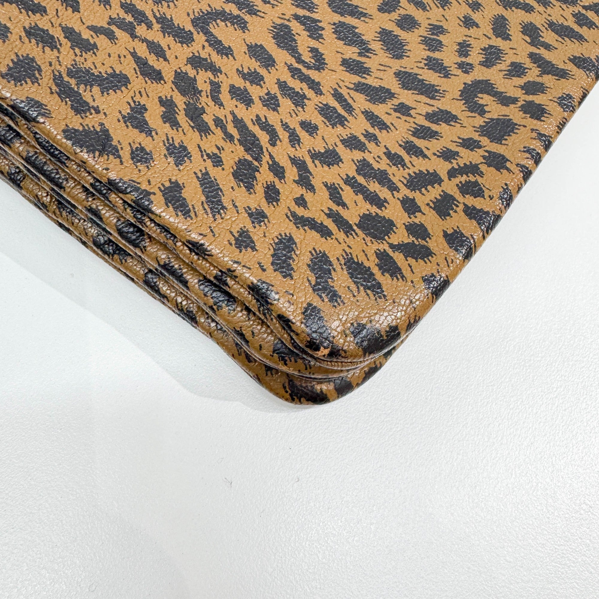 3 in 1 Brown Cheetah Canvas Crossbody Bag