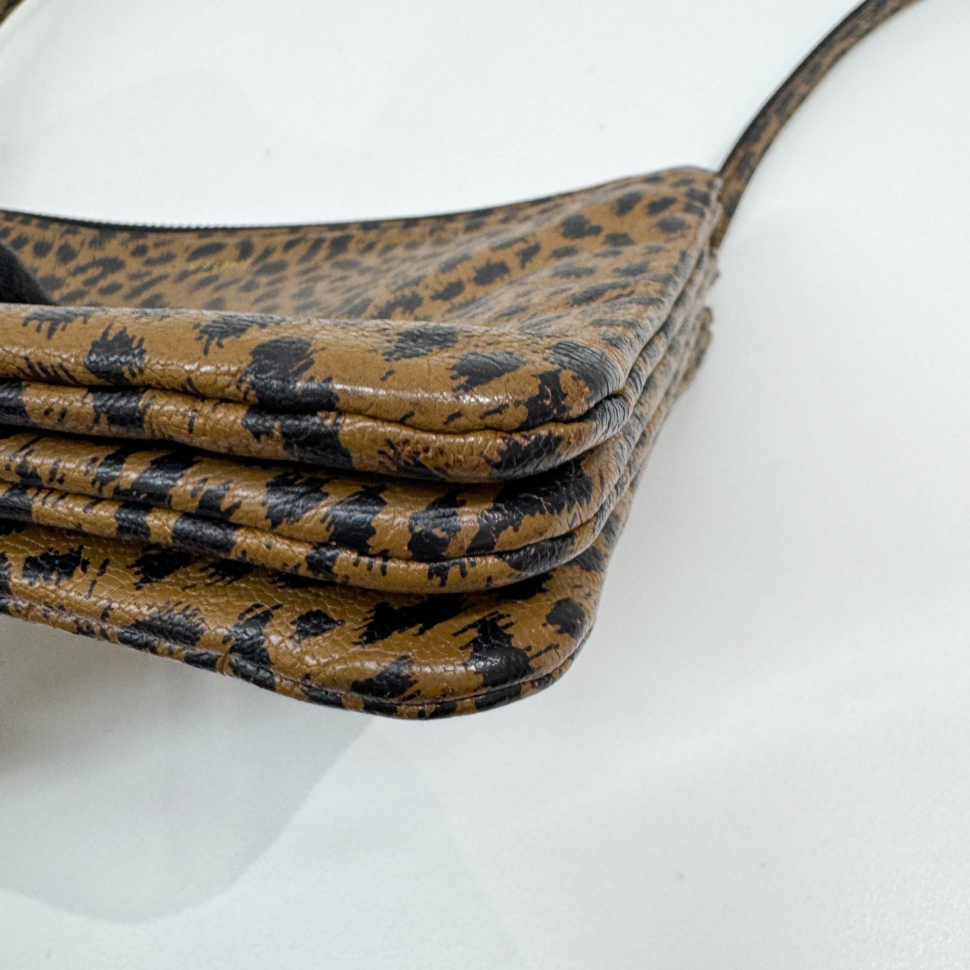 3 in 1 Brown Cheetah Canvas Crossbody Bag