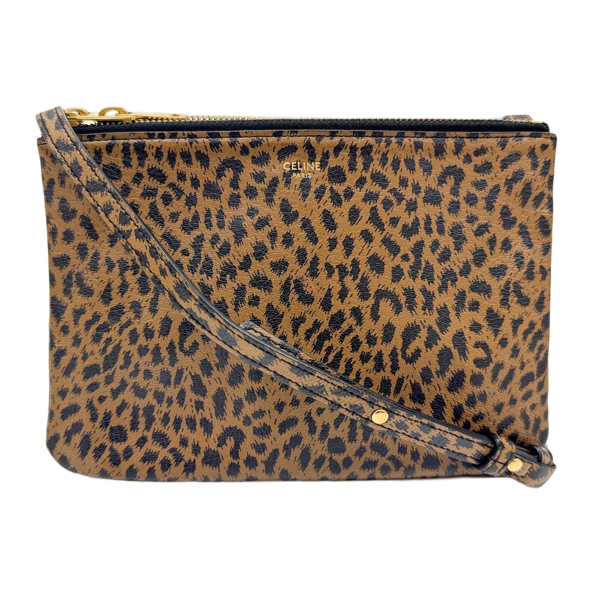 3 in 1 Brown Cheetah Canvas Crossbody Bag