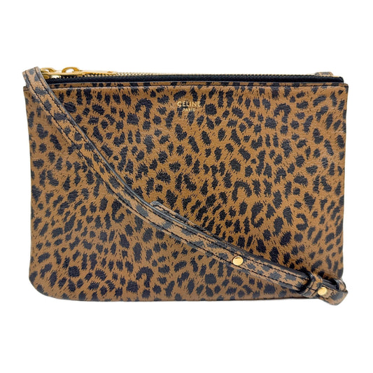 3 in 1 Brown Cheetah Canvas Crossbody Bag