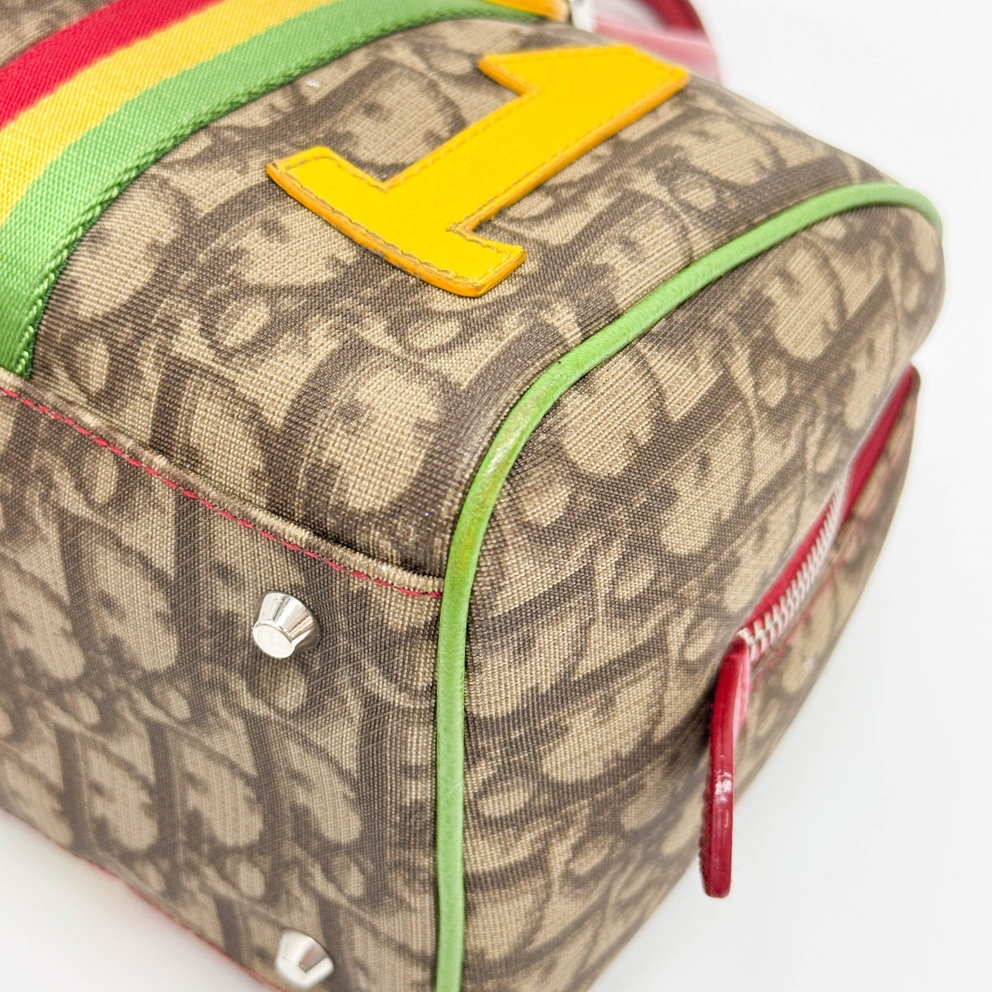 Boston/Bowling Rasta Brown Trotter Canvas Hand Bag