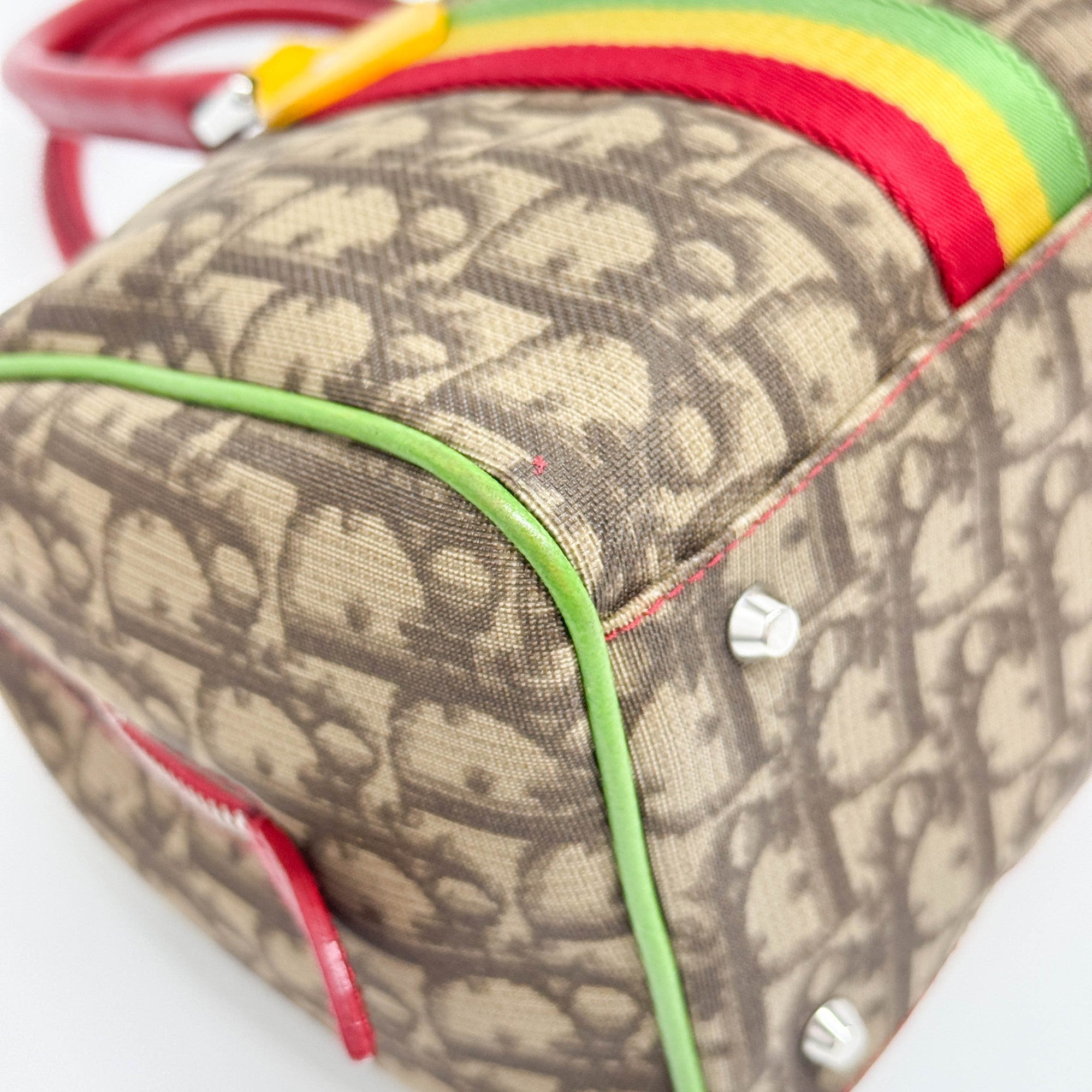 Boston/Bowling Rasta Brown Trotter Canvas Hand Bag