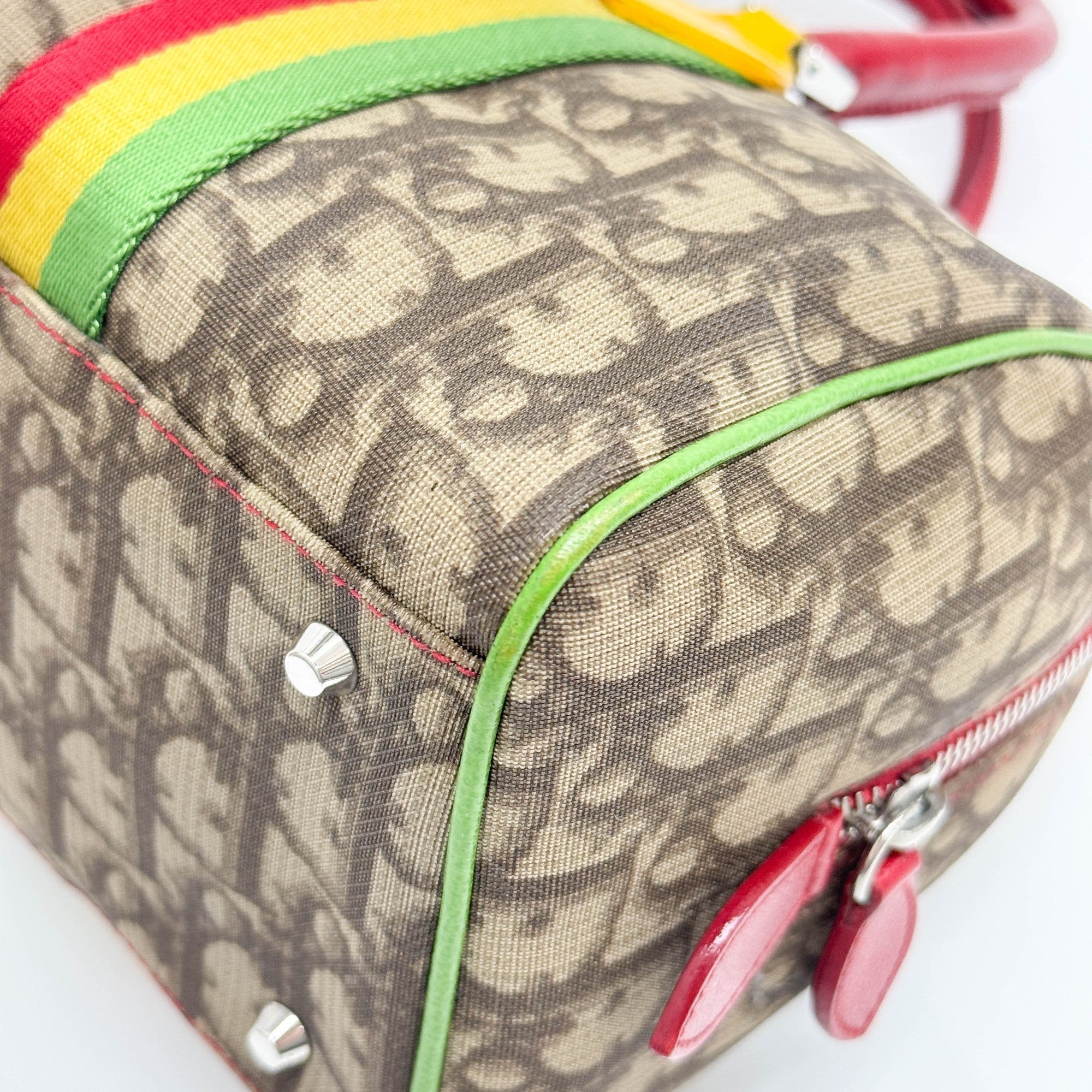 Boston/Bowling Rasta Brown Trotter Canvas Hand Bag