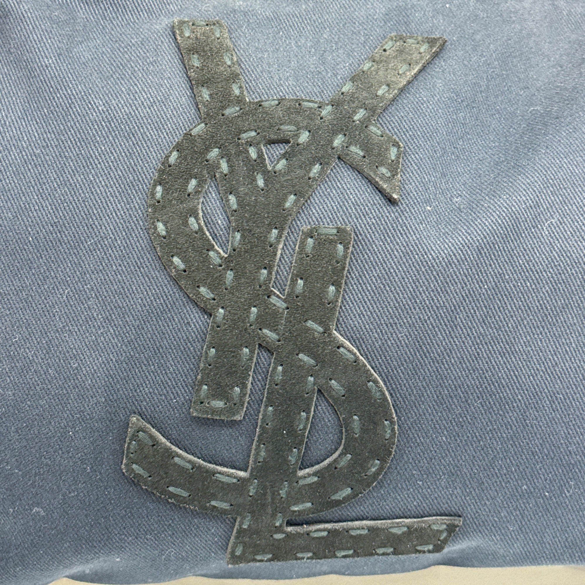 Kahala Blue Cotton Shoulder Bag